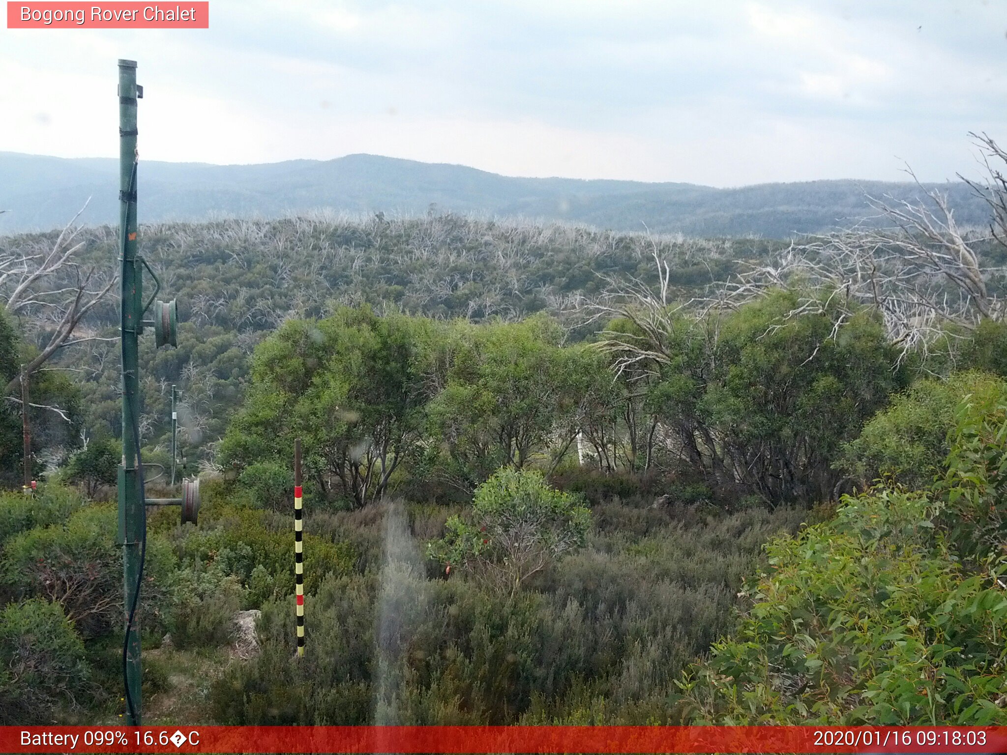 Bogong Web Cam 9:18am Thursday 16th of January 2020