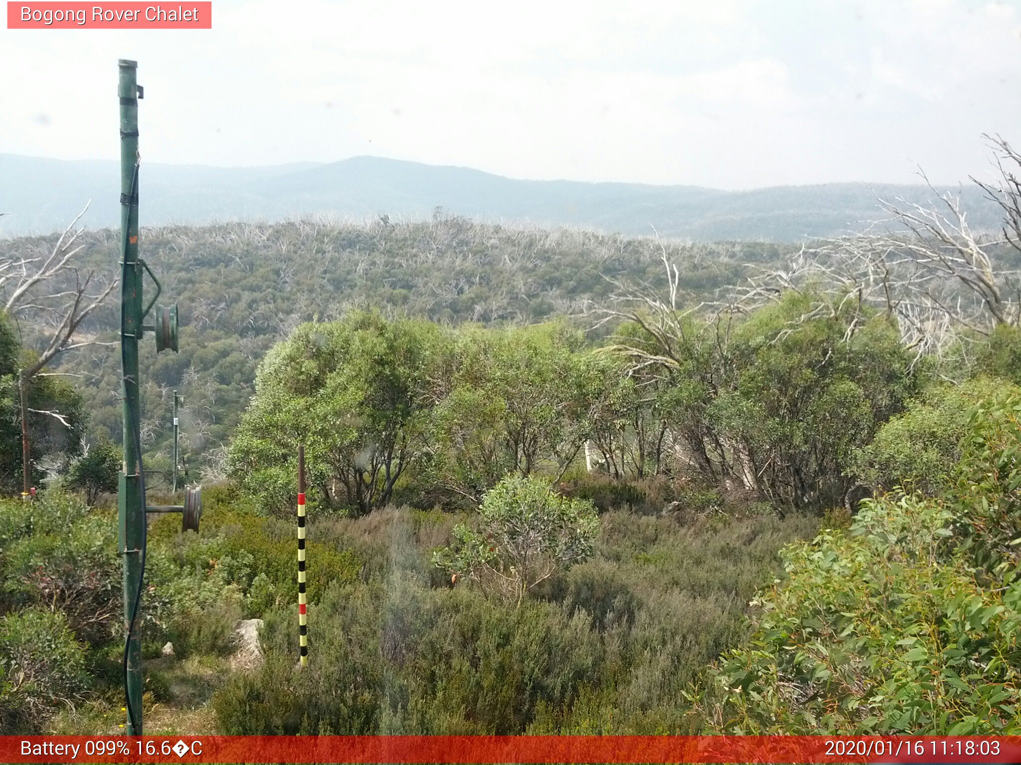 Bogong Web Cam 11:18am Thursday 16th of January 2020