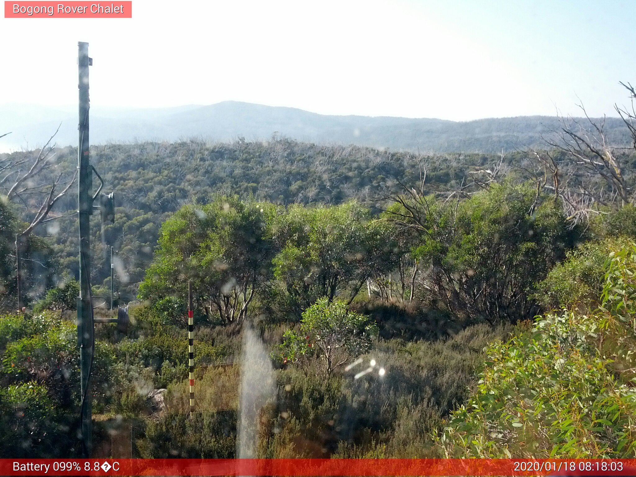 Bogong Web Cam 8:18am Saturday 18th of January 2020