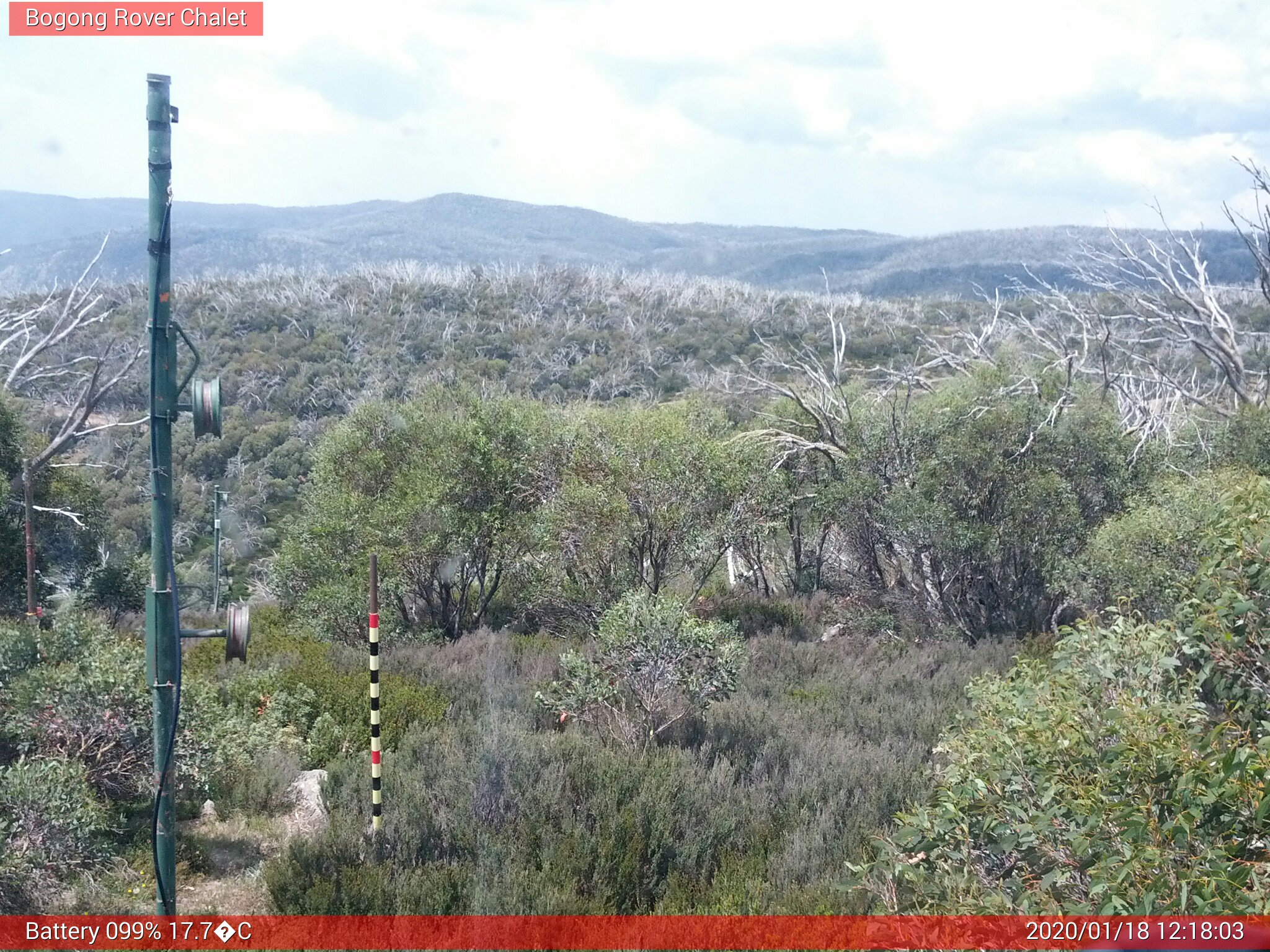 Bogong Web Cam 12:18pm Saturday 18th of January 2020