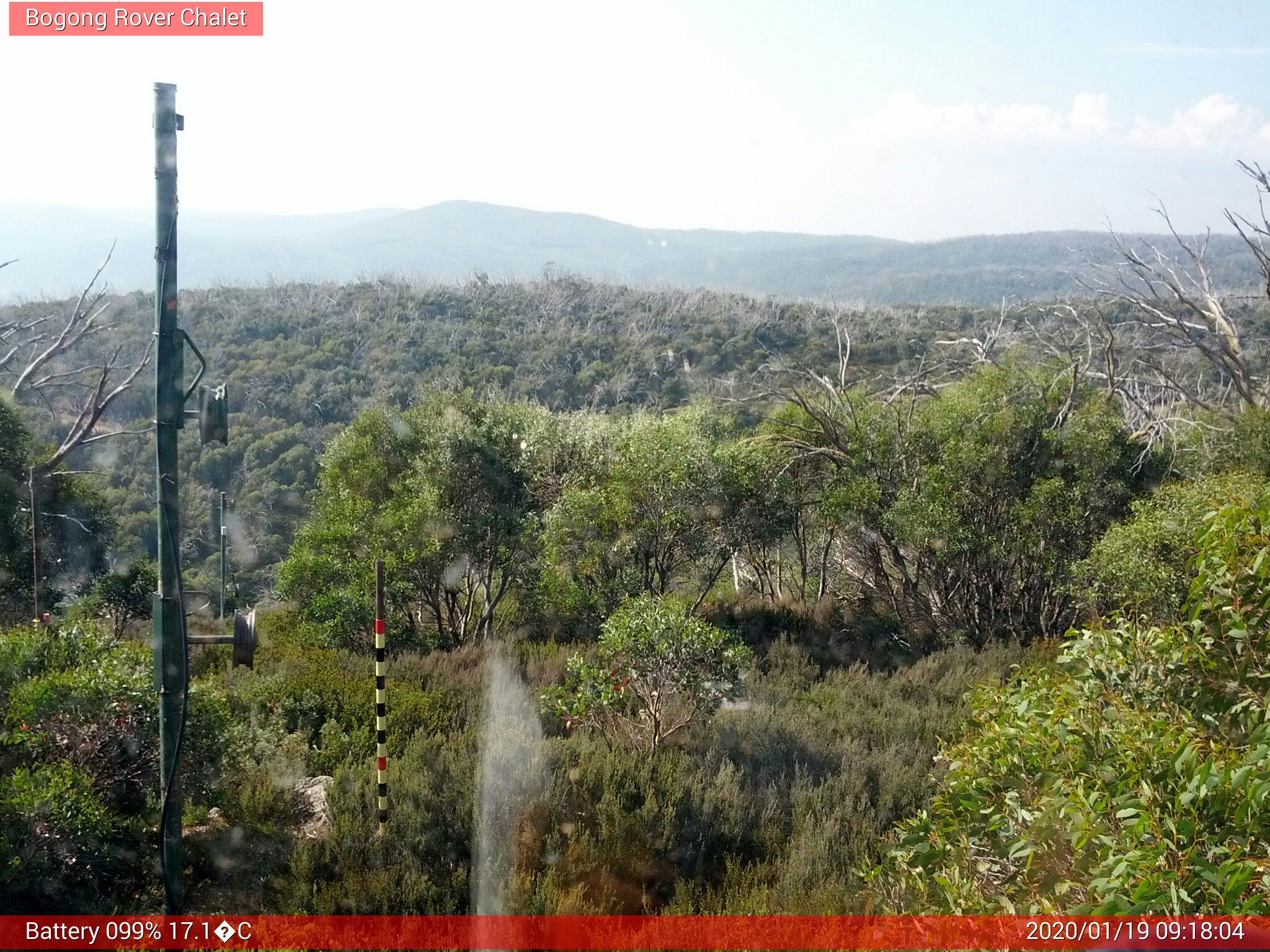 Bogong Web Cam 9:18am Sunday 19th of January 2020