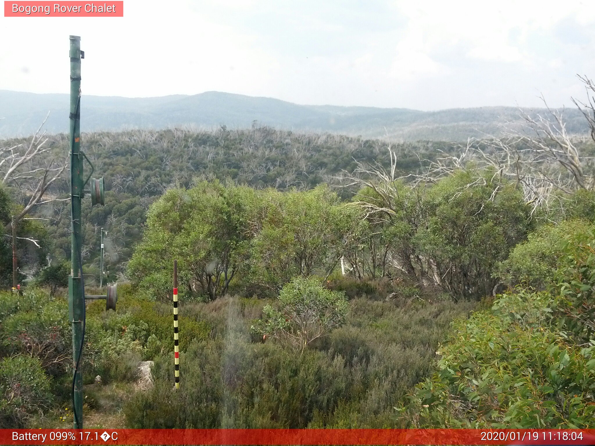 Bogong Web Cam 11:18am Sunday 19th of January 2020