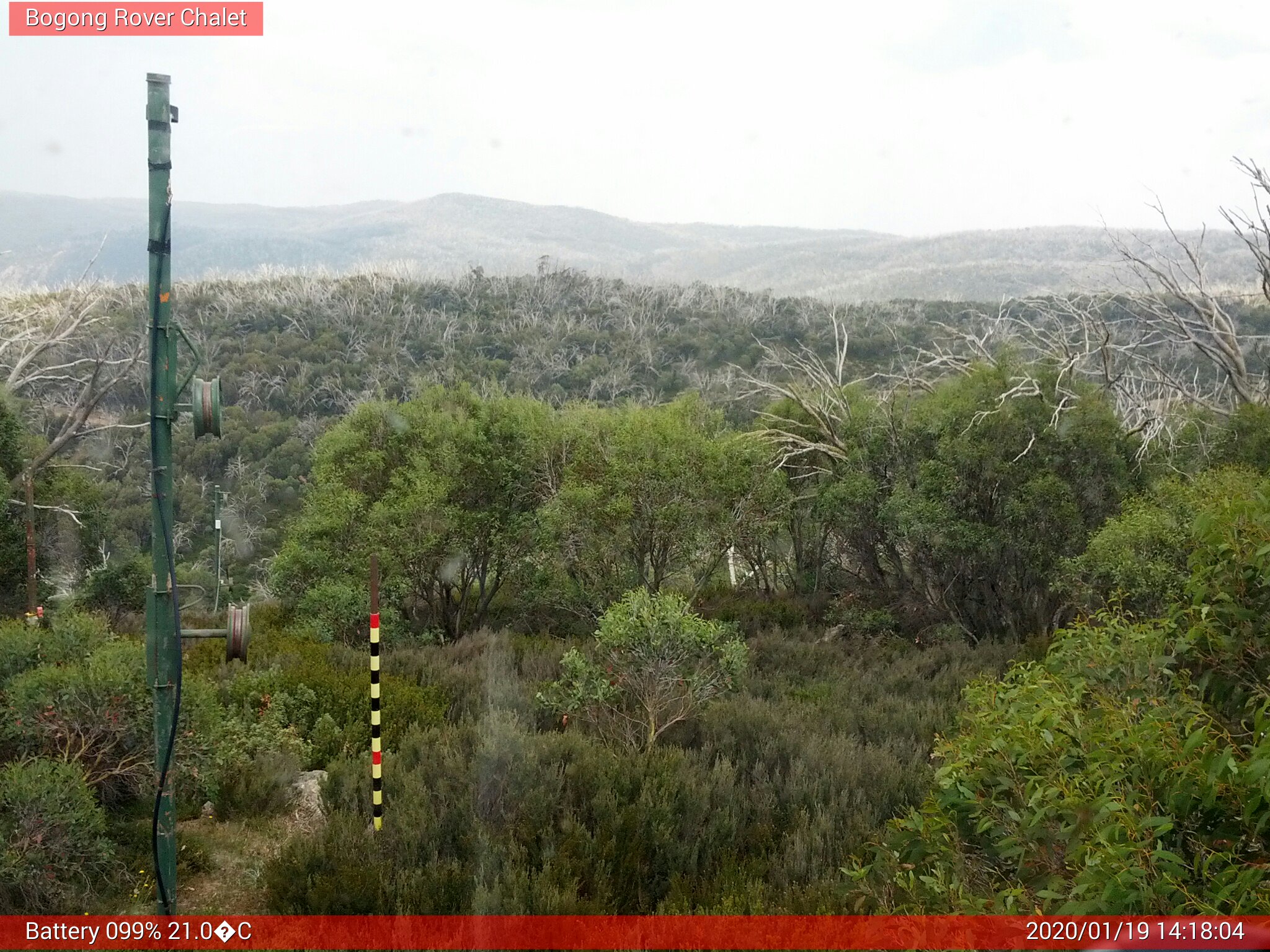 Bogong Web Cam 2:18pm Sunday 19th of January 2020