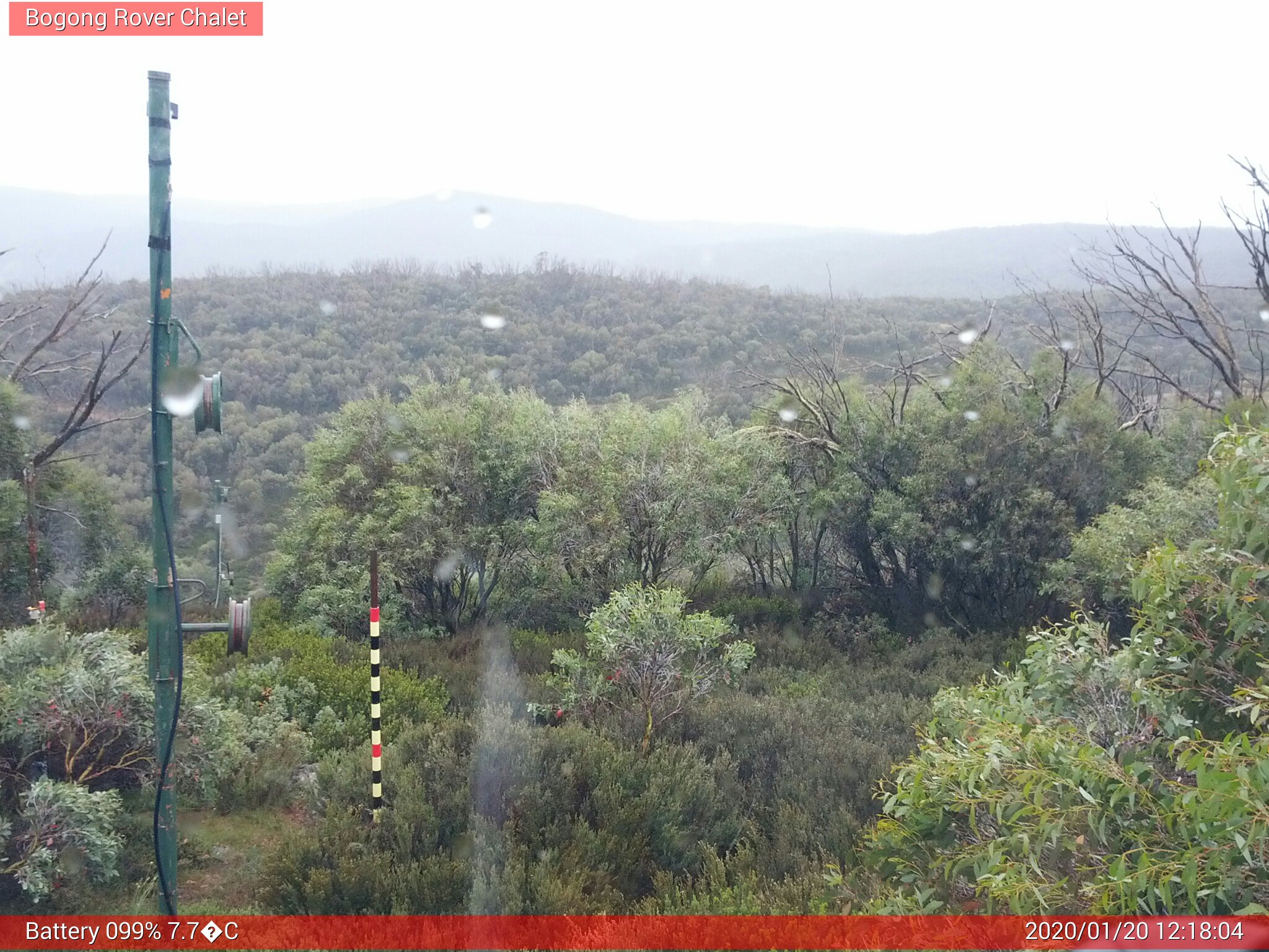 Bogong Web Cam 12:18pm Monday 20th of January 2020