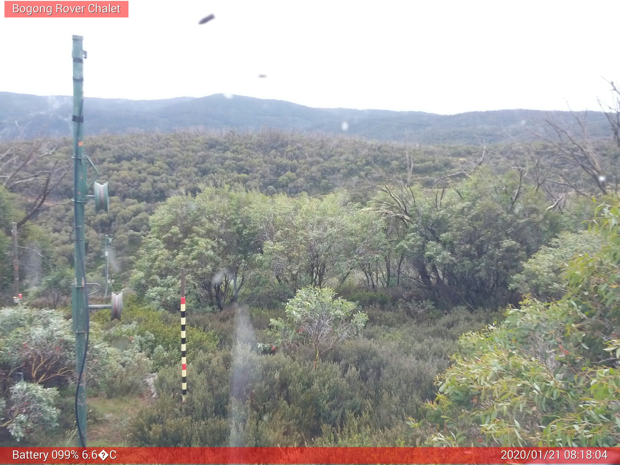 Bogong Web Cam 8:18am Tuesday 21st of January 2020