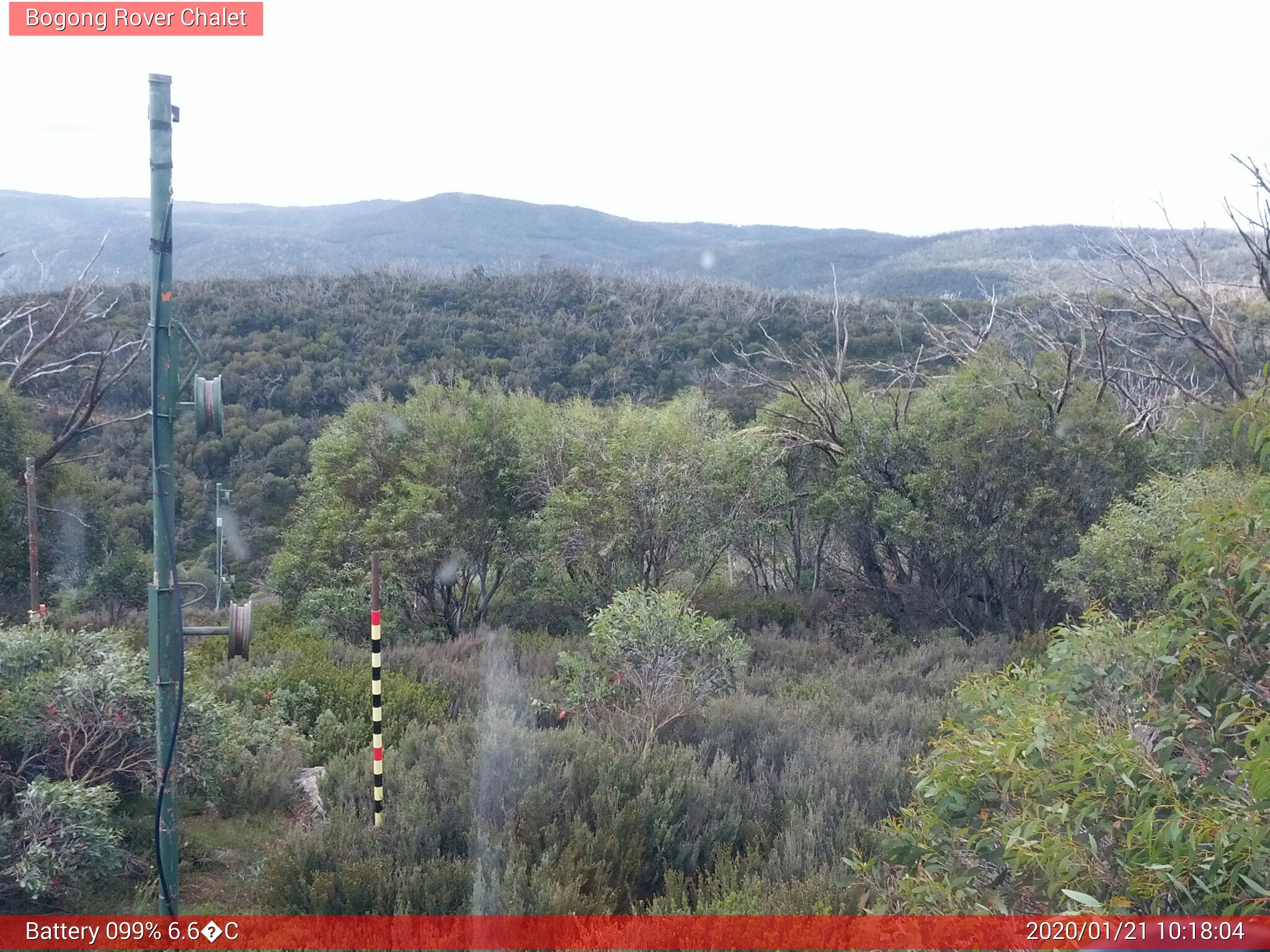 Bogong Web Cam 10:18am Tuesday 21st of January 2020