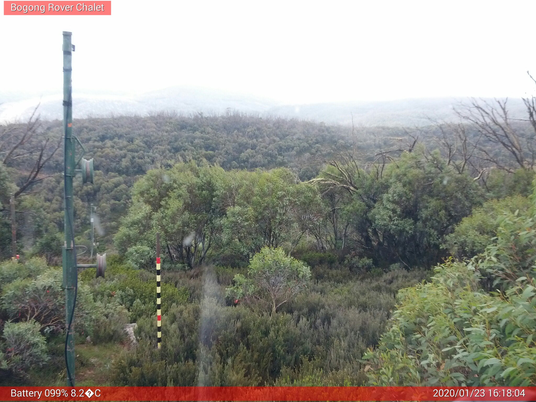 Bogong Web Cam 4:18pm Thursday 23rd of January 2020