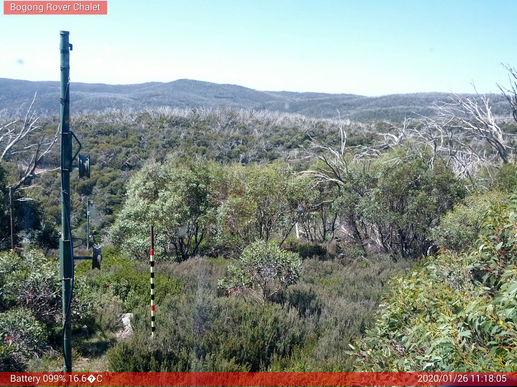 Bogong Web Cam 11:18am Sunday 26th of January 2020