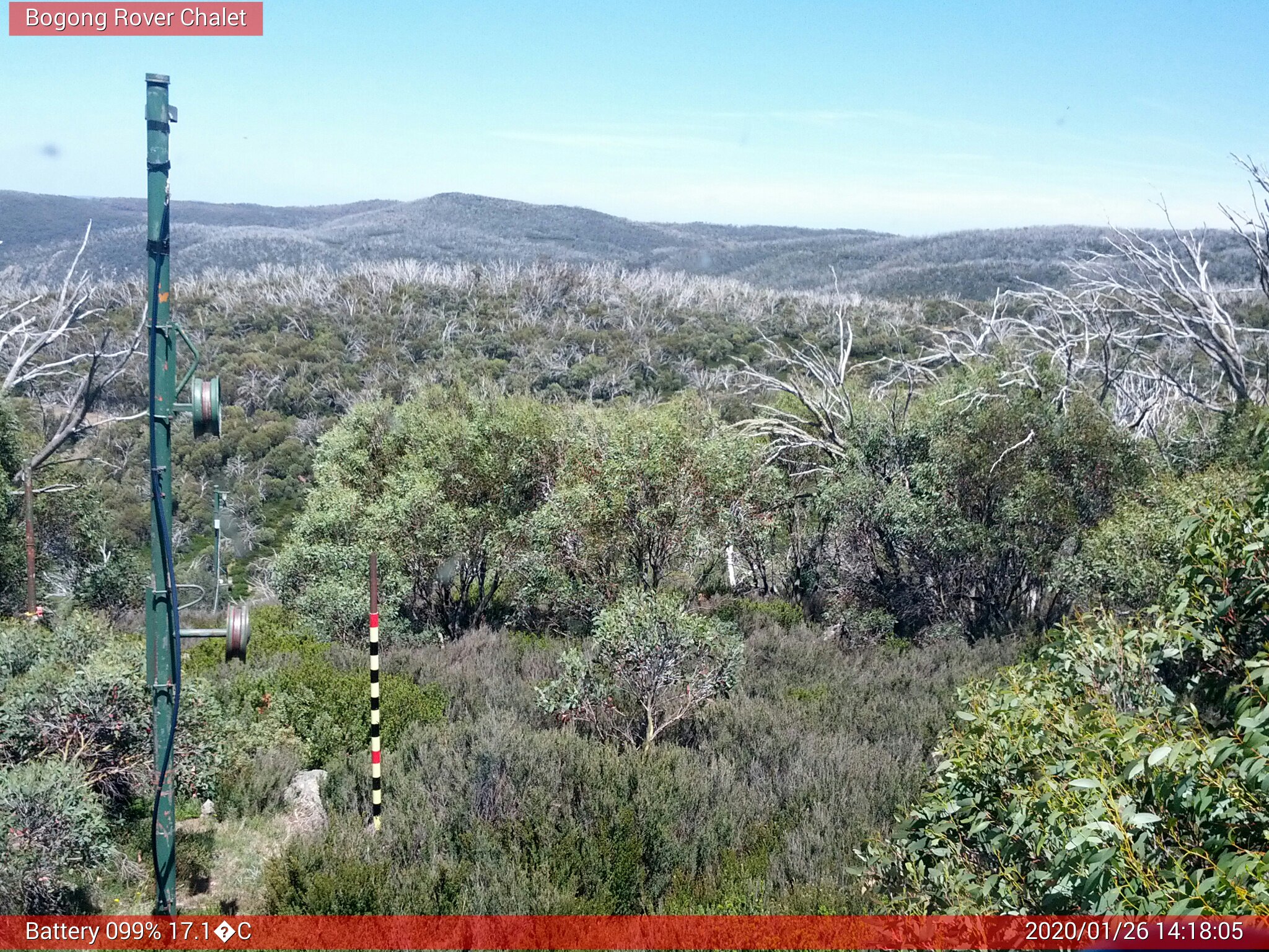 Bogong Web Cam 2:18pm Sunday 26th of January 2020