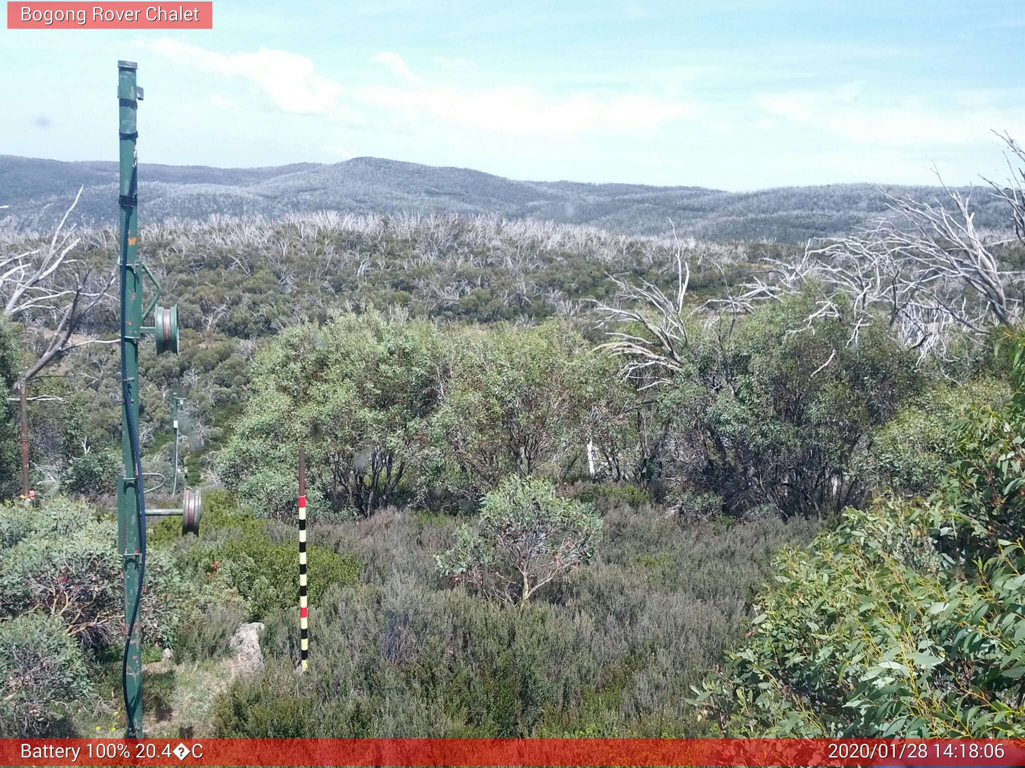 Bogong Web Cam 2:18pm Tuesday 28th of January 2020