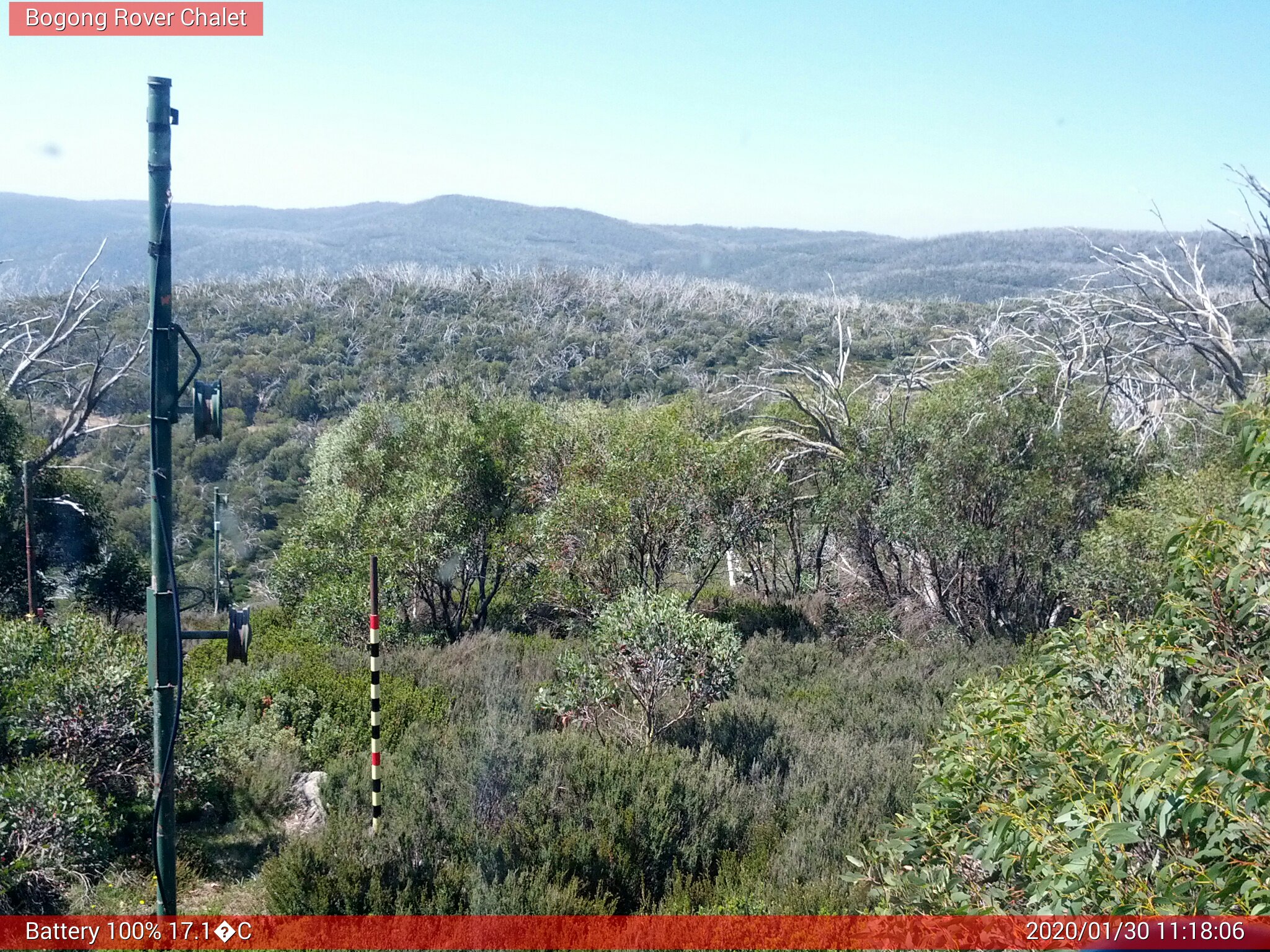 Bogong Web Cam 11:18am Thursday 30th of January 2020