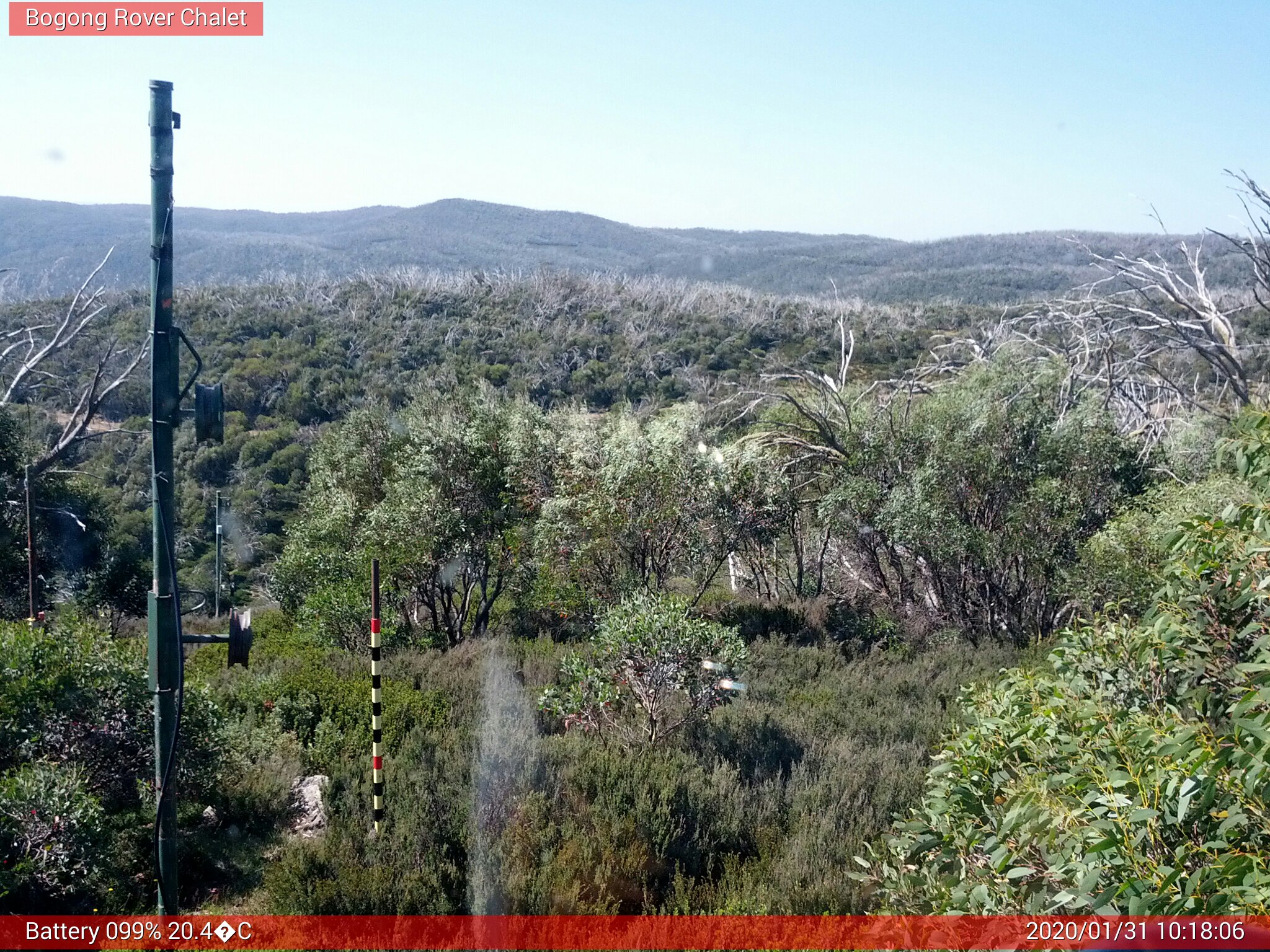 Bogong Web Cam 10:18am Friday 31st of January 2020