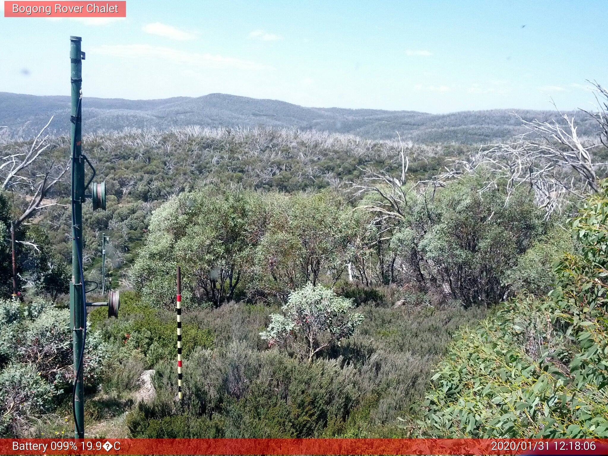 Bogong Web Cam 12:18pm Friday 31st of January 2020