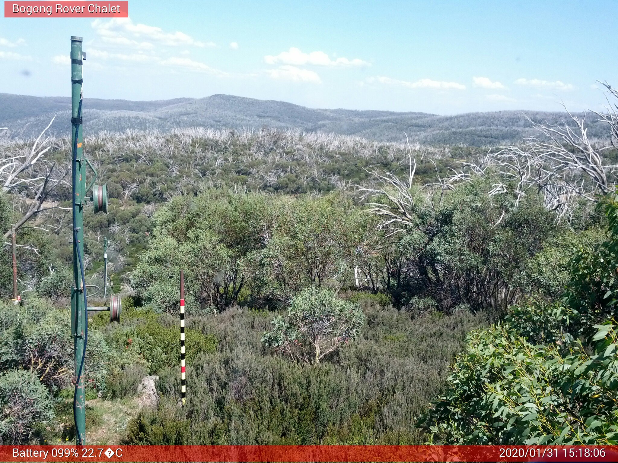 Bogong Web Cam 3:18pm Friday 31st of January 2020