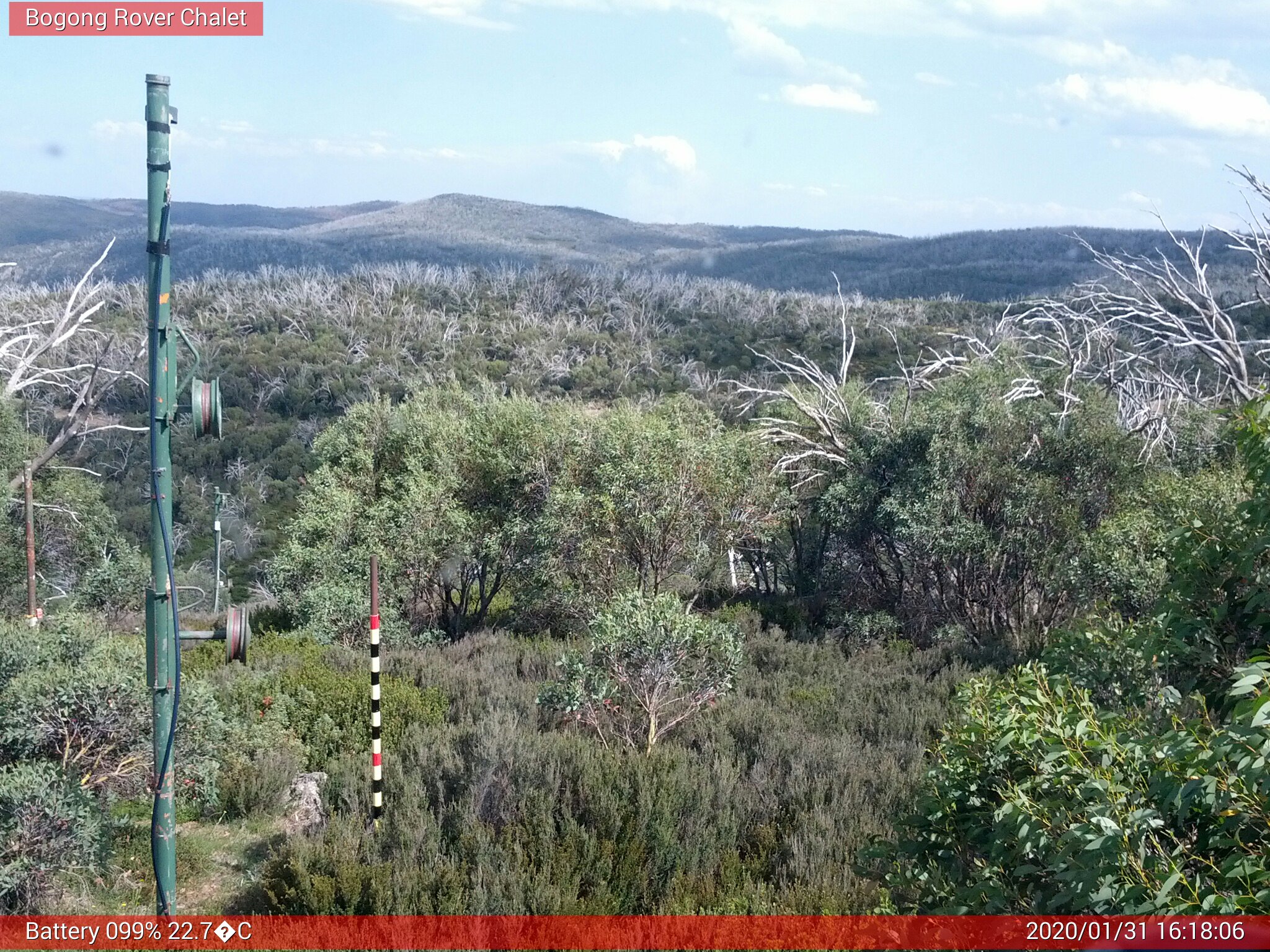 Bogong Web Cam 4:18pm Friday 31st of January 2020