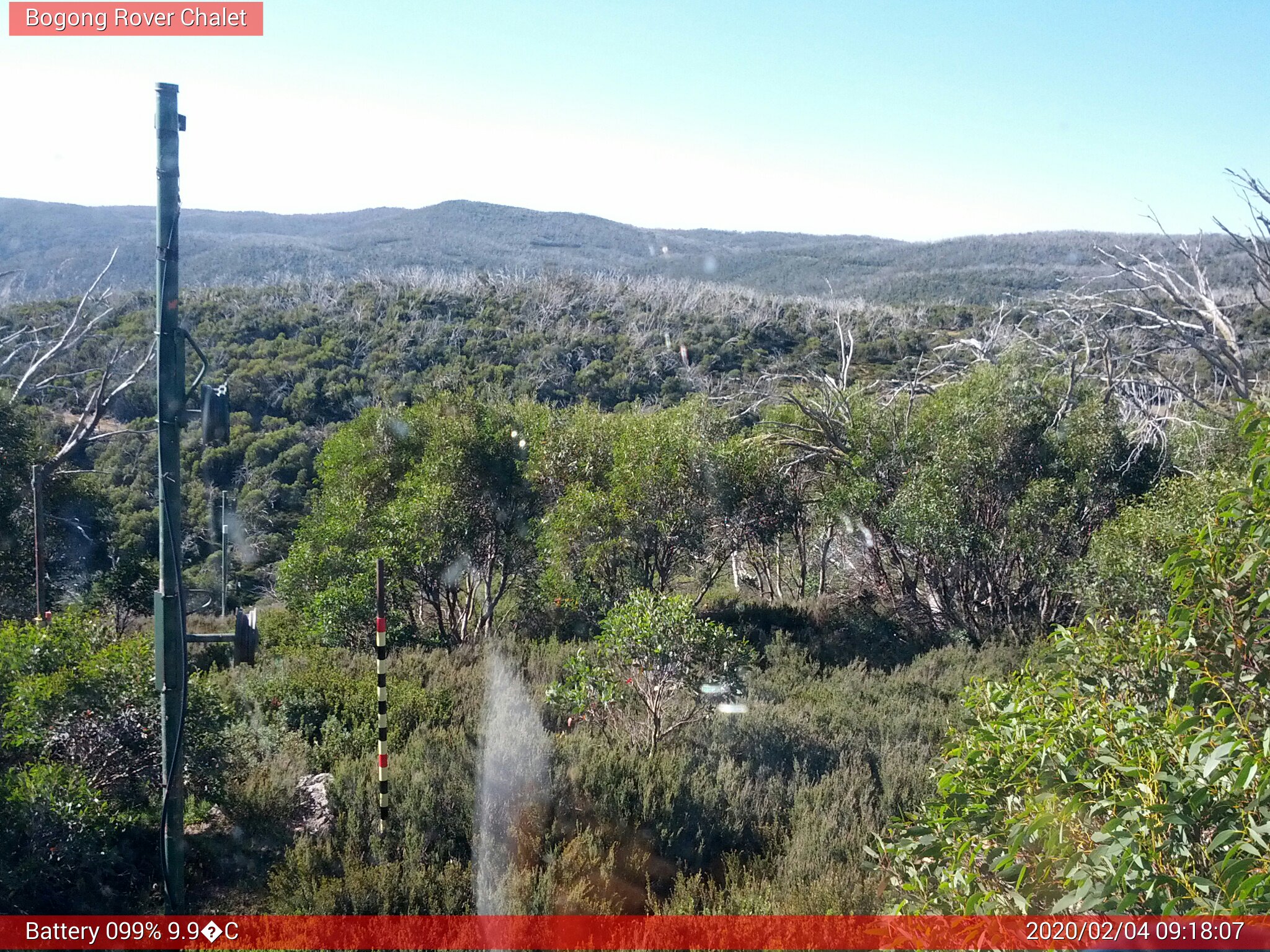 Bogong Web Cam 9:18am Tuesday 4th of February 2020