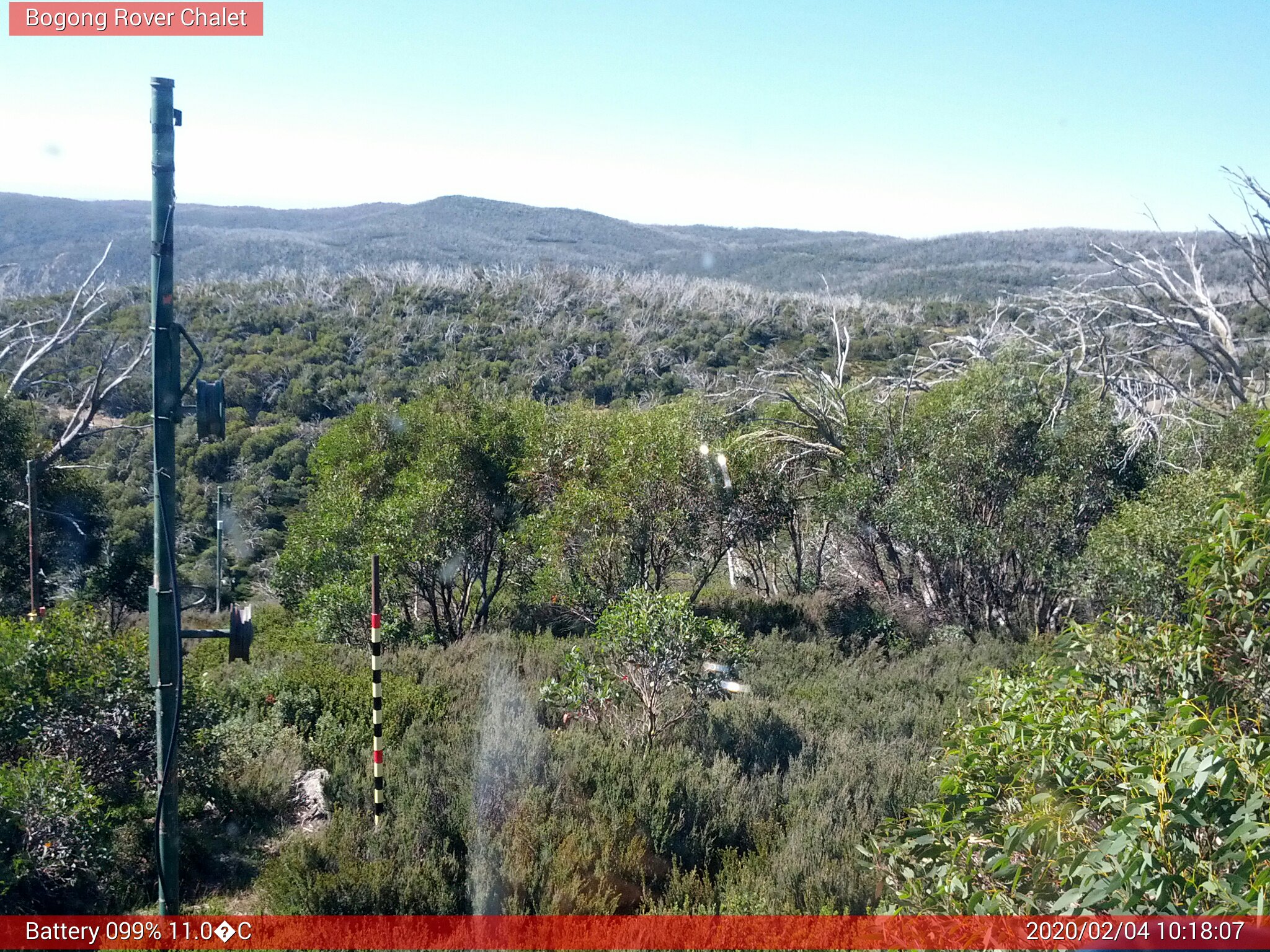 Bogong Web Cam 10:18am Tuesday 4th of February 2020