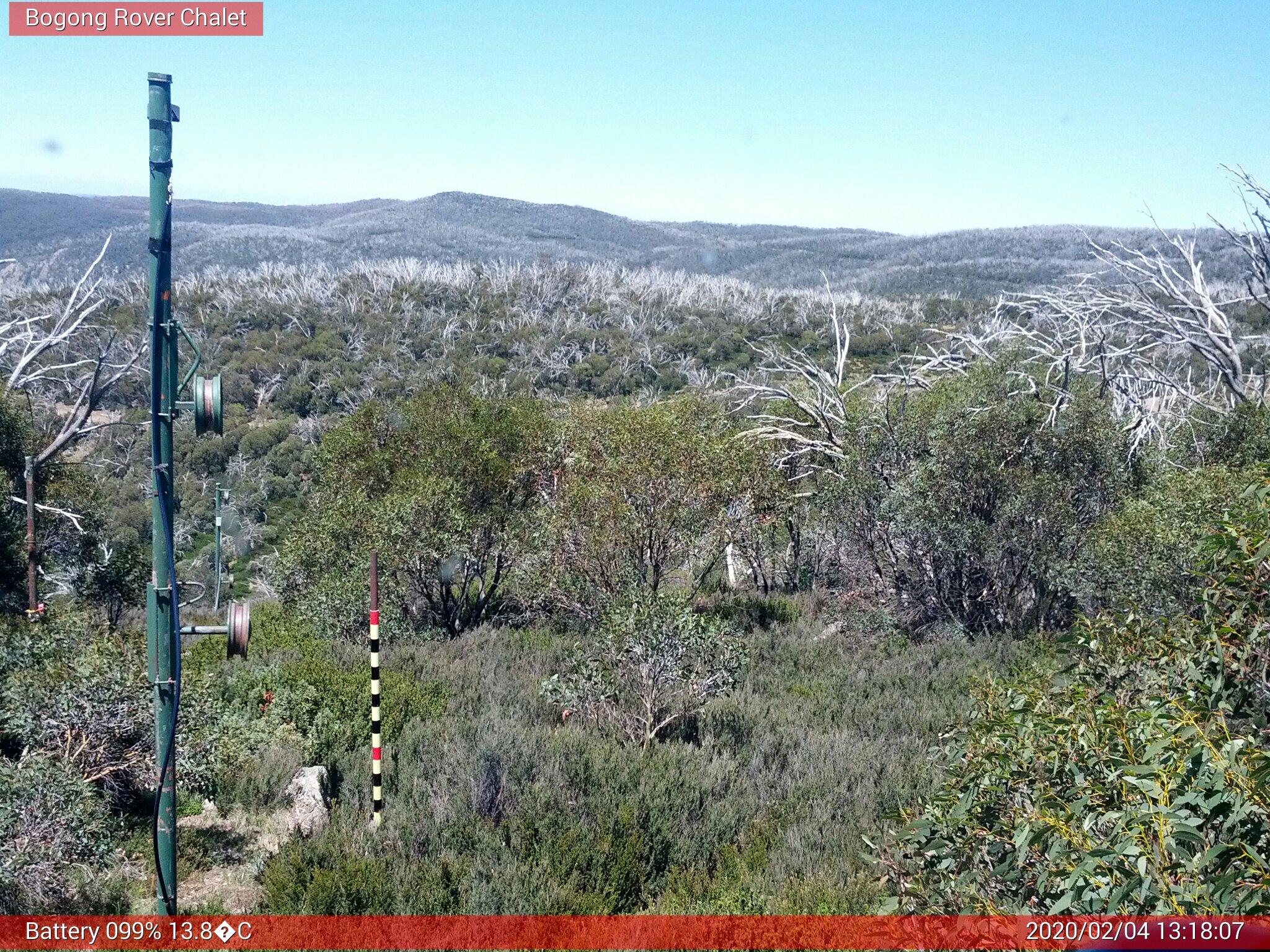 Bogong Web Cam 1:18pm Tuesday 4th of February 2020