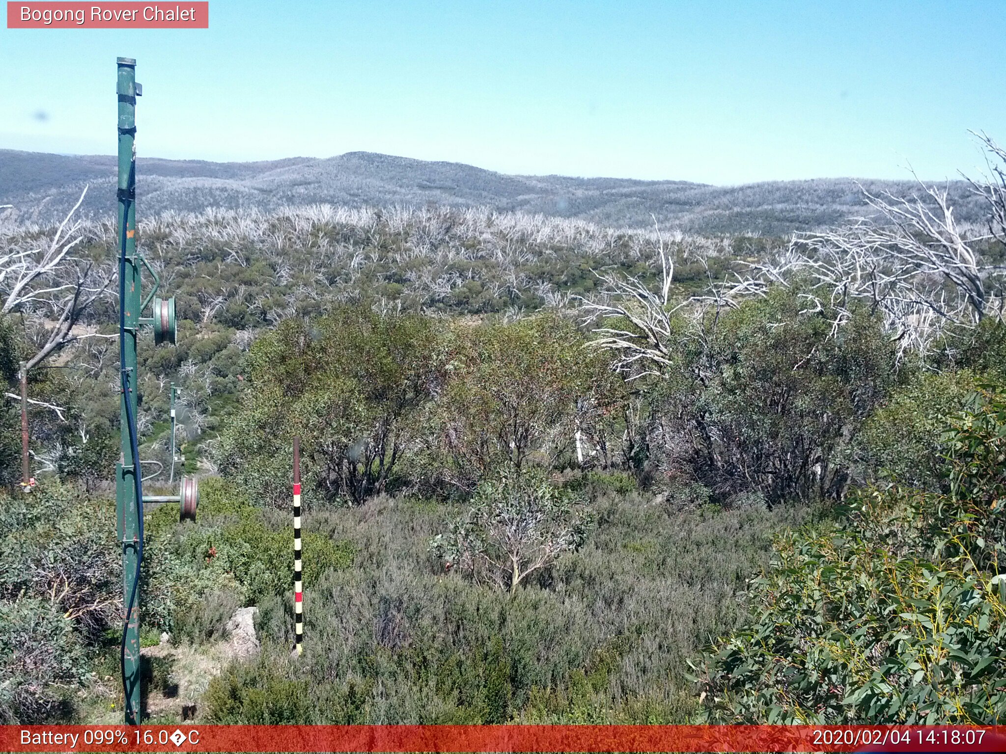 Bogong Web Cam 2:18pm Tuesday 4th of February 2020