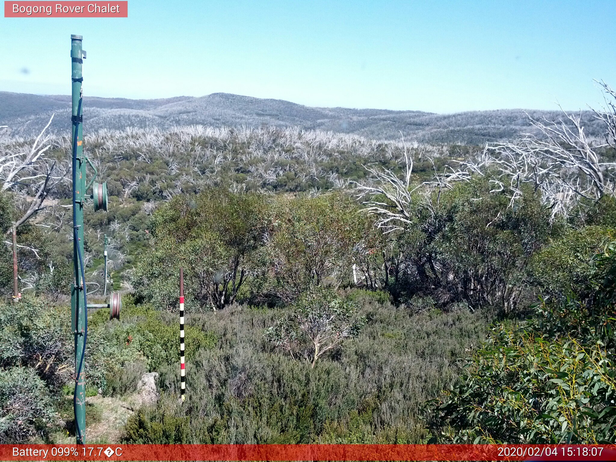 Bogong Web Cam 3:18pm Tuesday 4th of February 2020