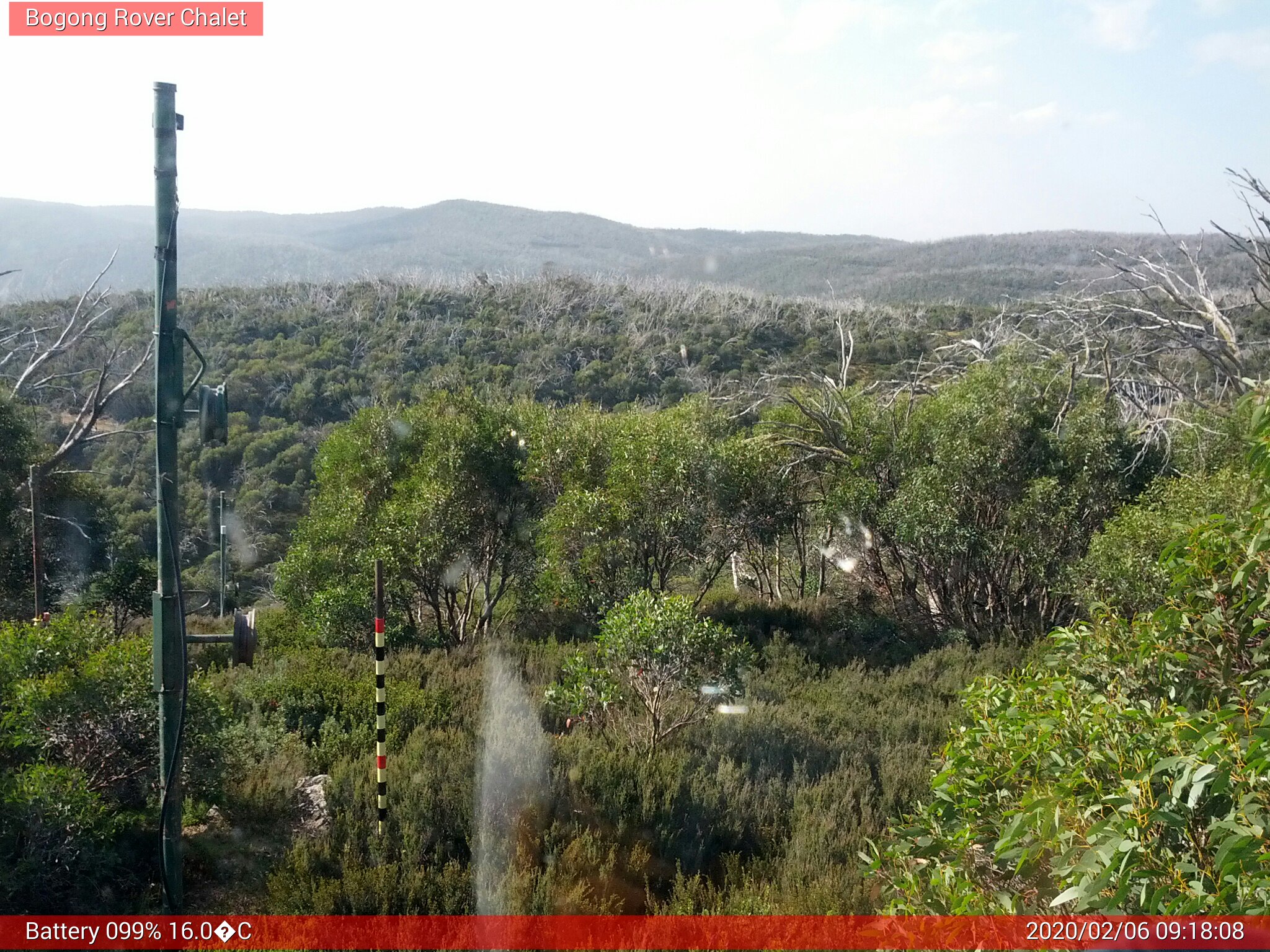 Bogong Web Cam 9:18am Thursday 6th of February 2020