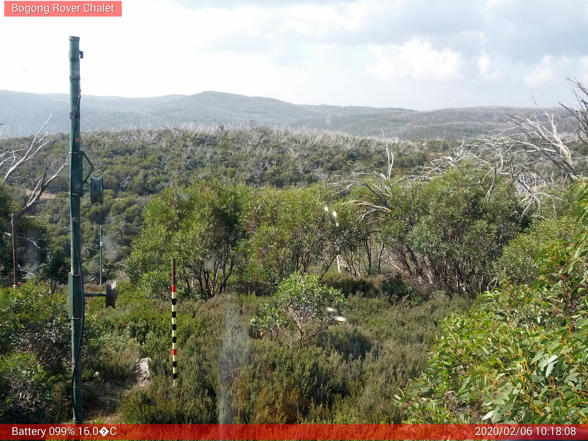 Bogong Web Cam 10:18am Thursday 6th of February 2020