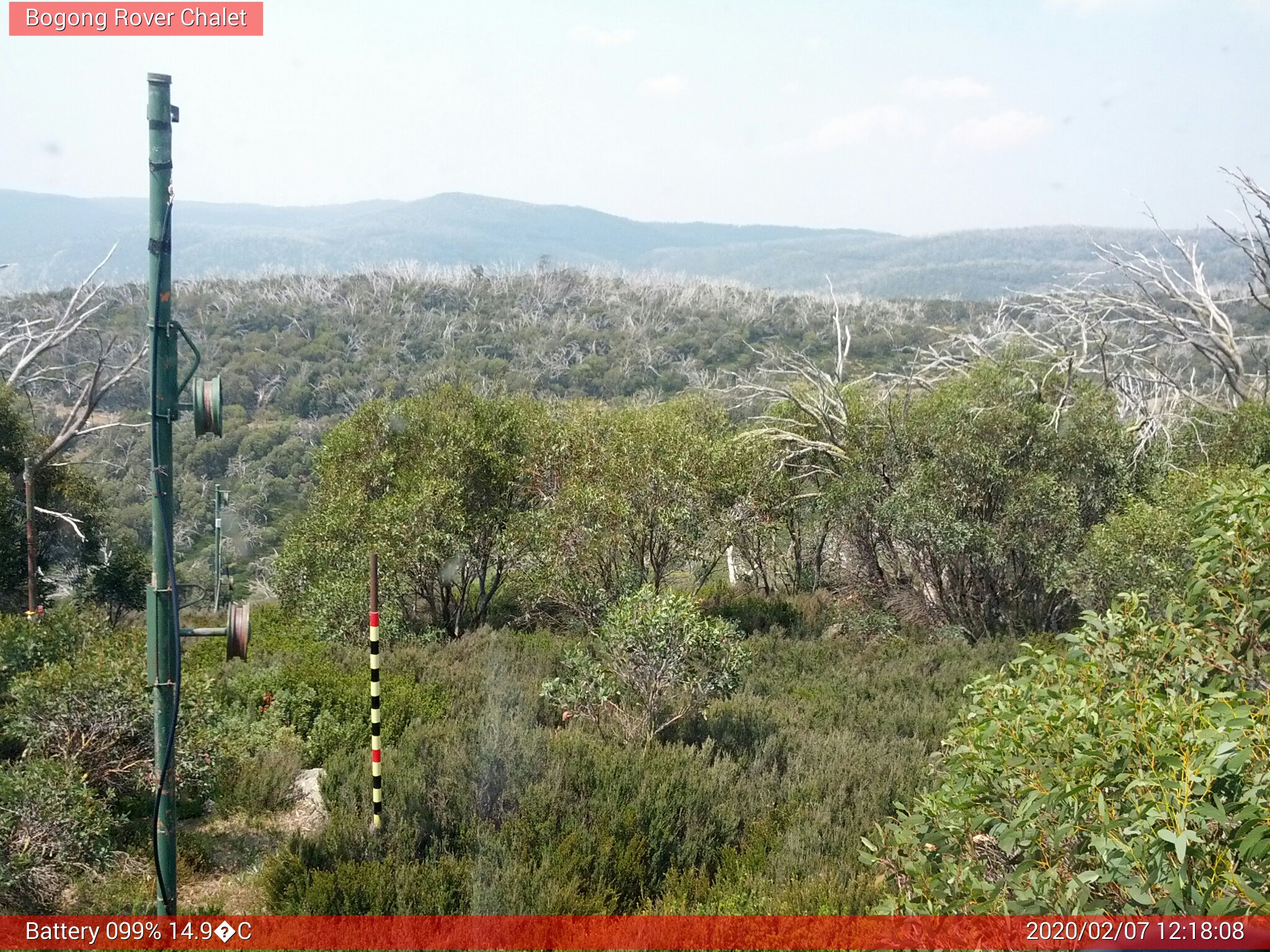 Bogong Web Cam 12:18pm Friday 7th of February 2020