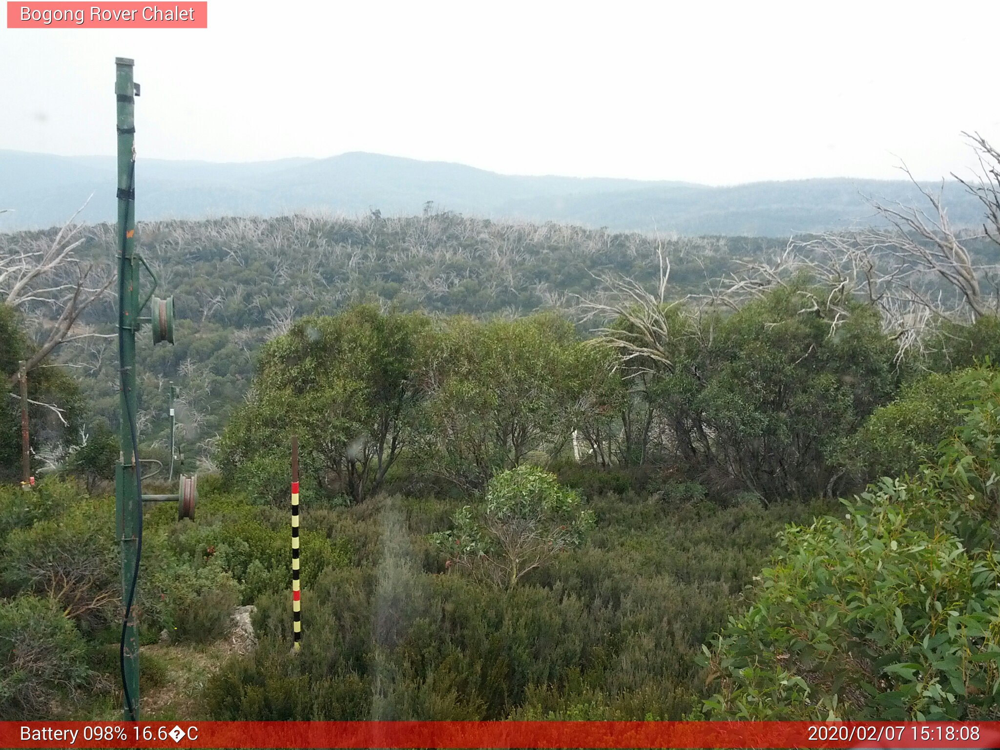 Bogong Web Cam 3:18pm Friday 7th of February 2020