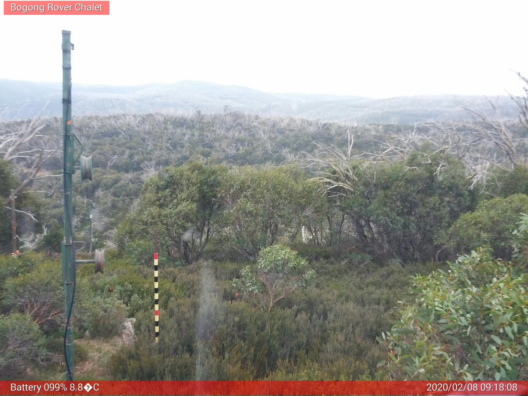 Bogong Web Cam 9:18am Saturday 8th of February 2020