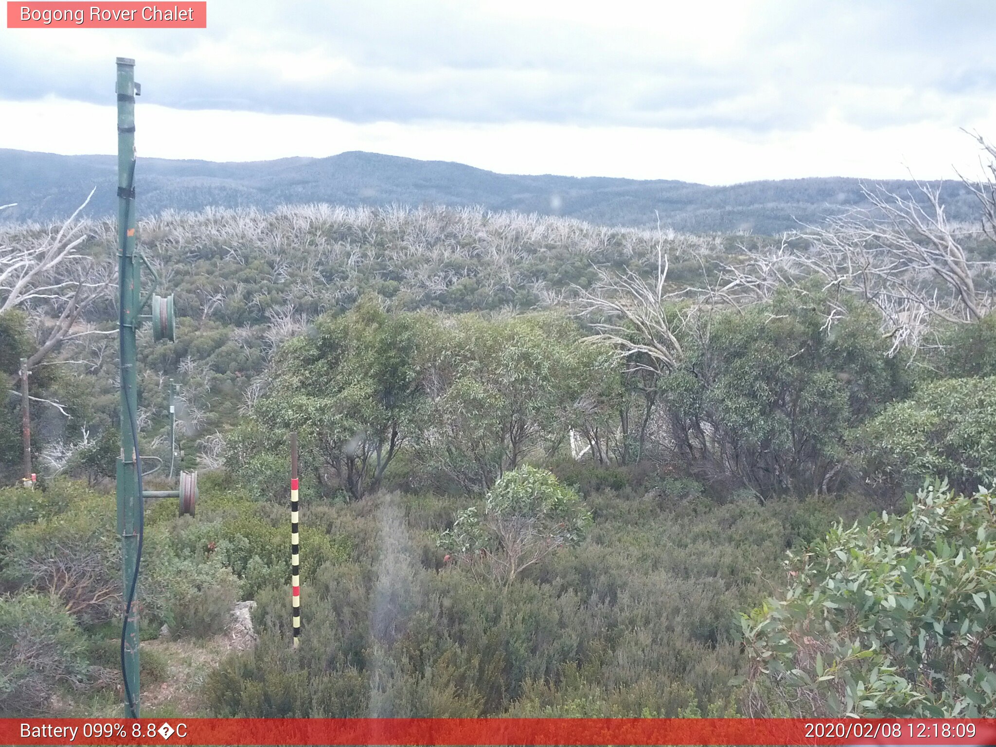 Bogong Web Cam 12:18pm Saturday 8th of February 2020