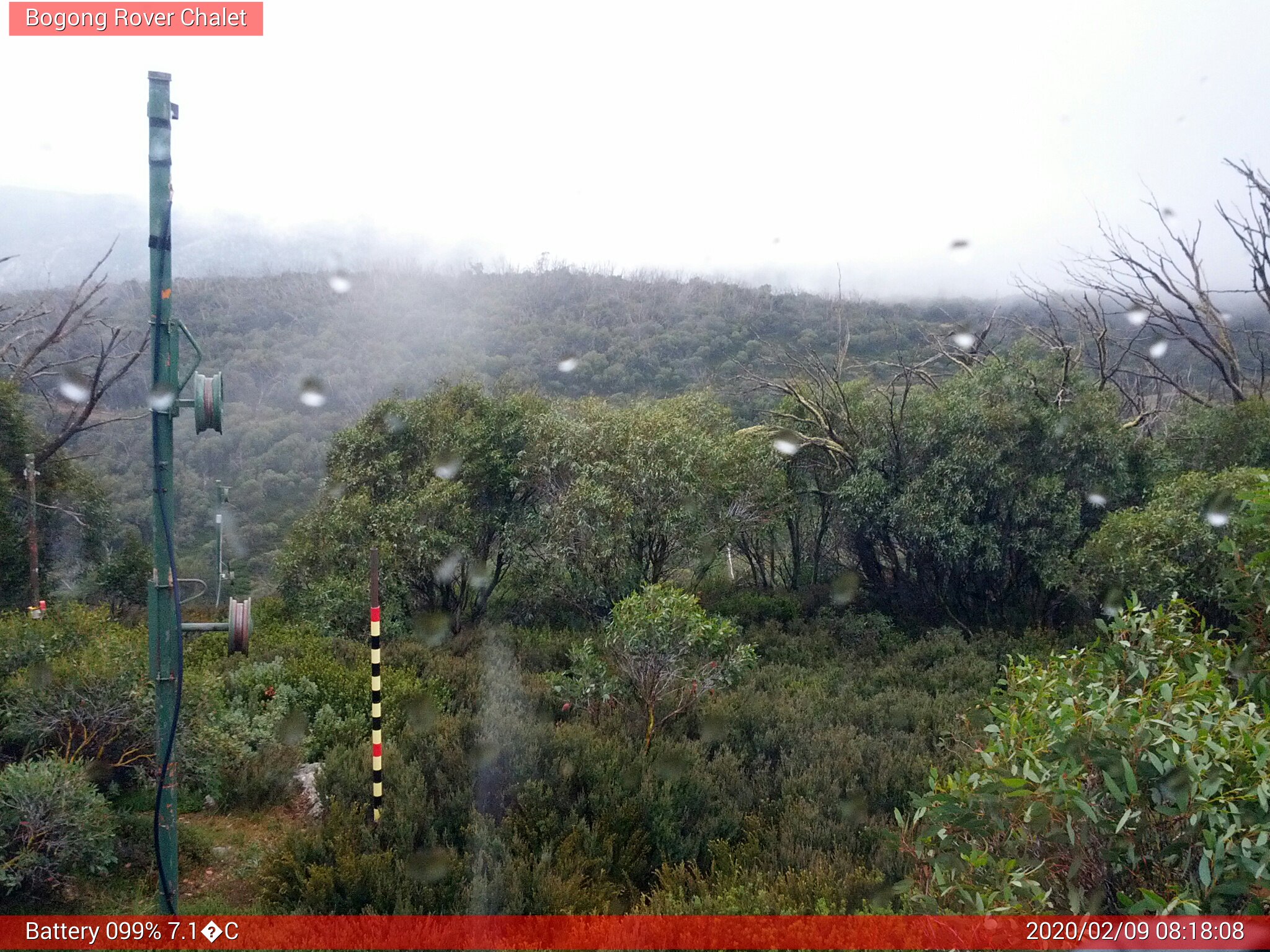 Bogong Web Cam 8:18am Sunday 9th of February 2020