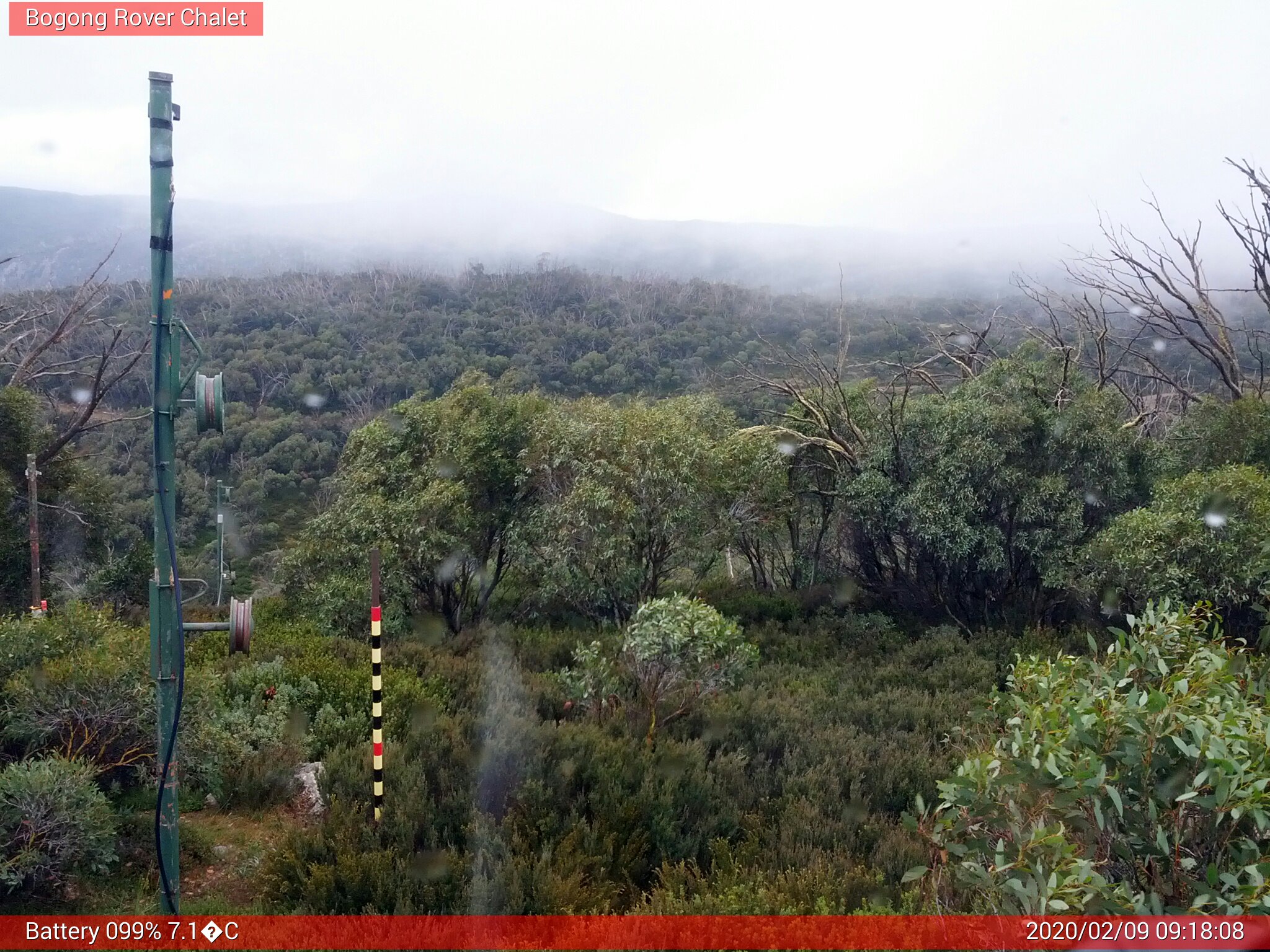 Bogong Web Cam 9:18am Sunday 9th of February 2020