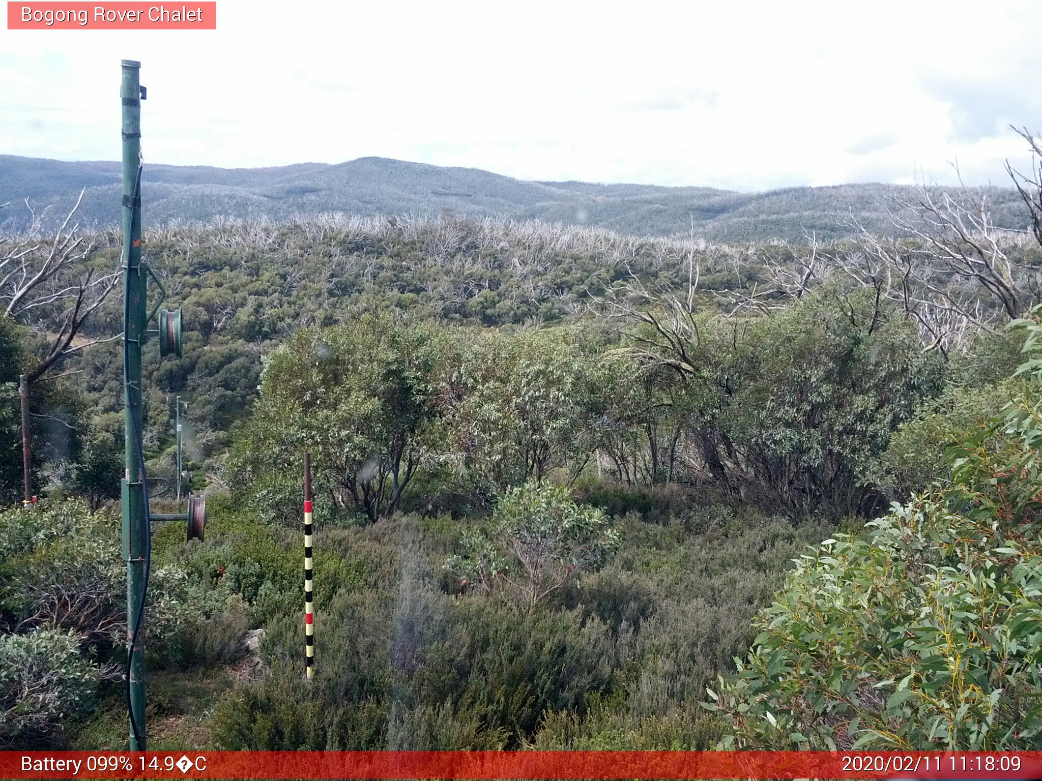 Bogong Web Cam 11:18am Tuesday 11th of February 2020