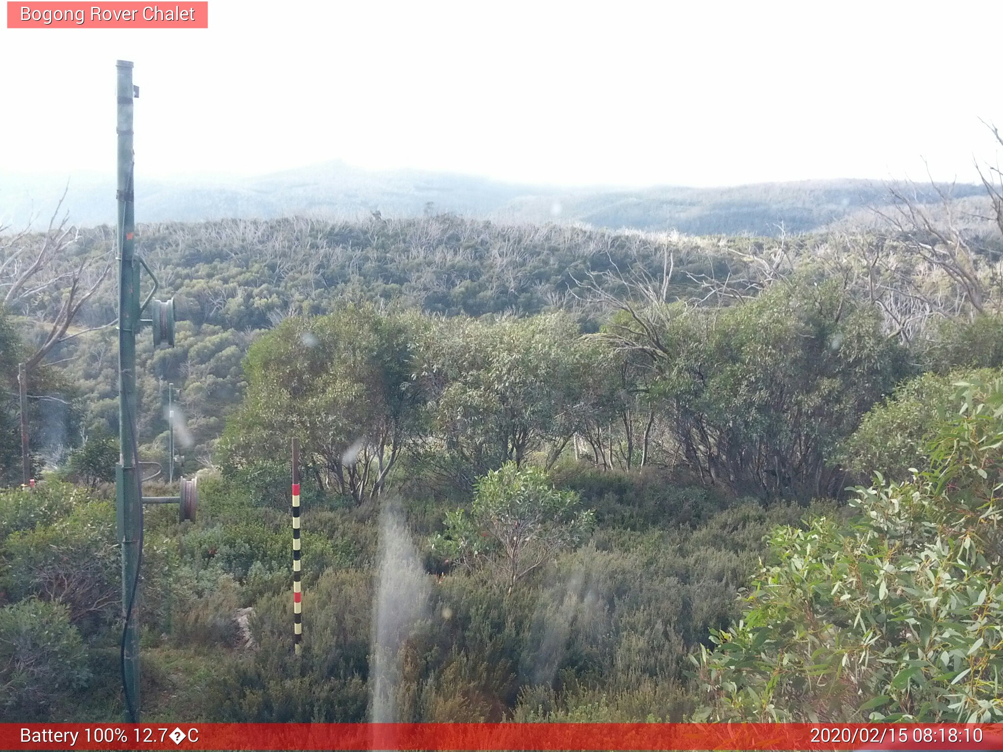 Bogong Web Cam 8:18am Saturday 15th of February 2020