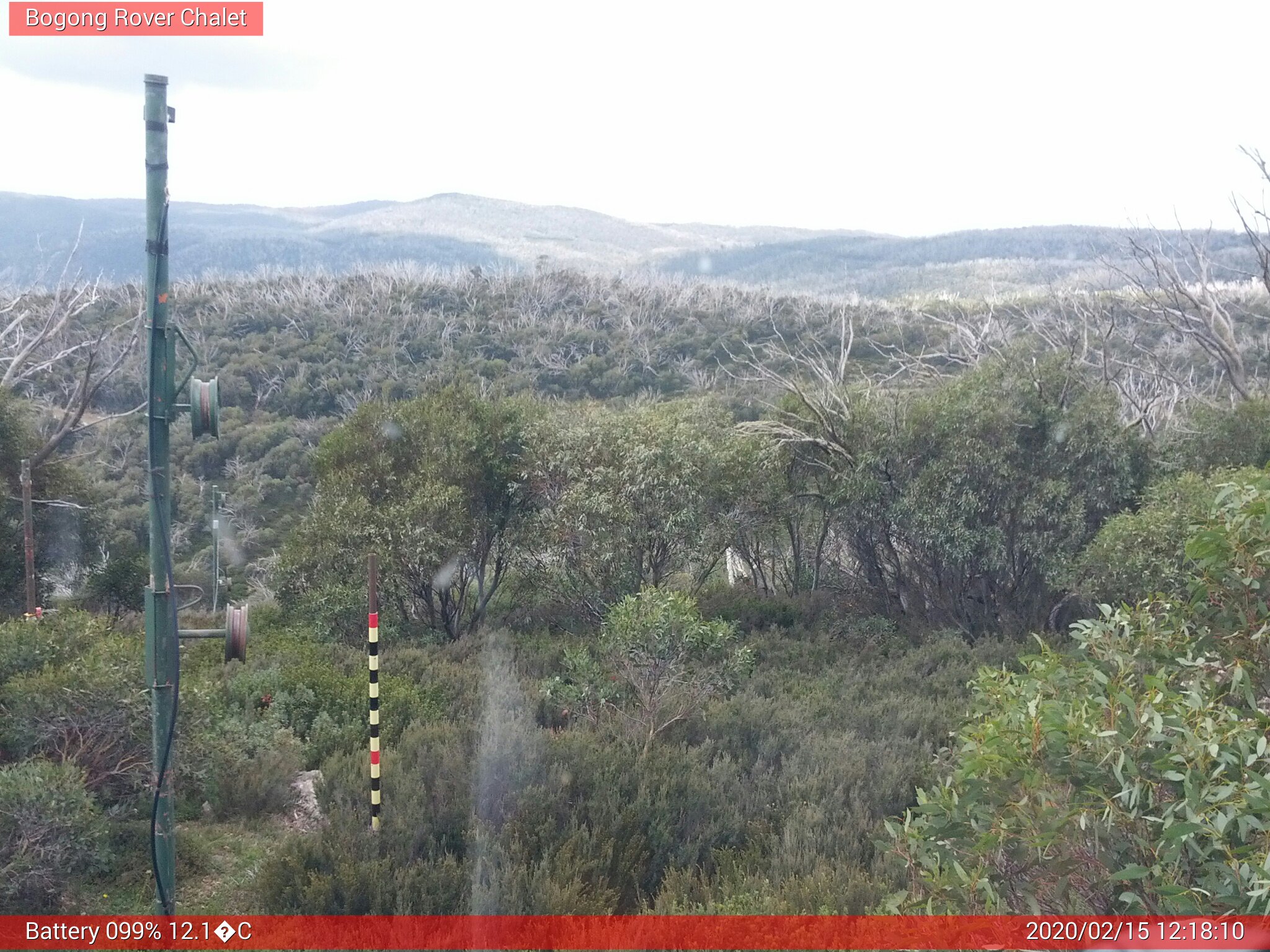 Bogong Web Cam 12:18pm Saturday 15th of February 2020