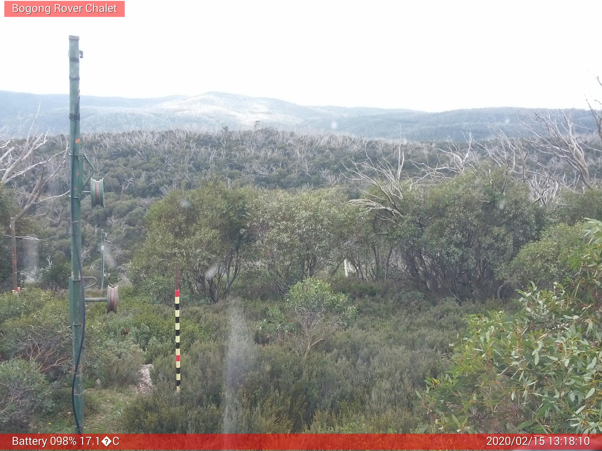 Bogong Web Cam 1:18pm Saturday 15th of February 2020