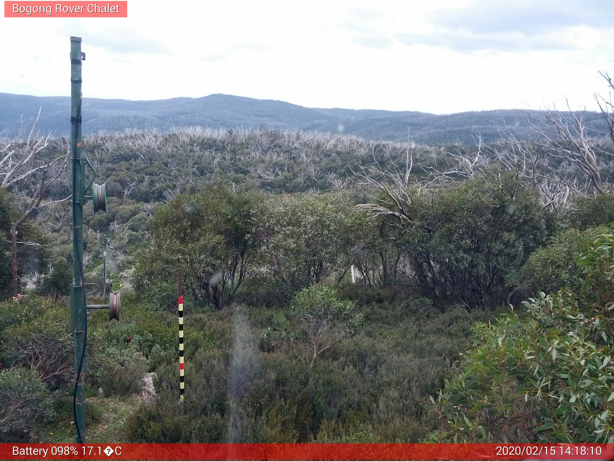 Bogong Web Cam 2:18pm Saturday 15th of February 2020