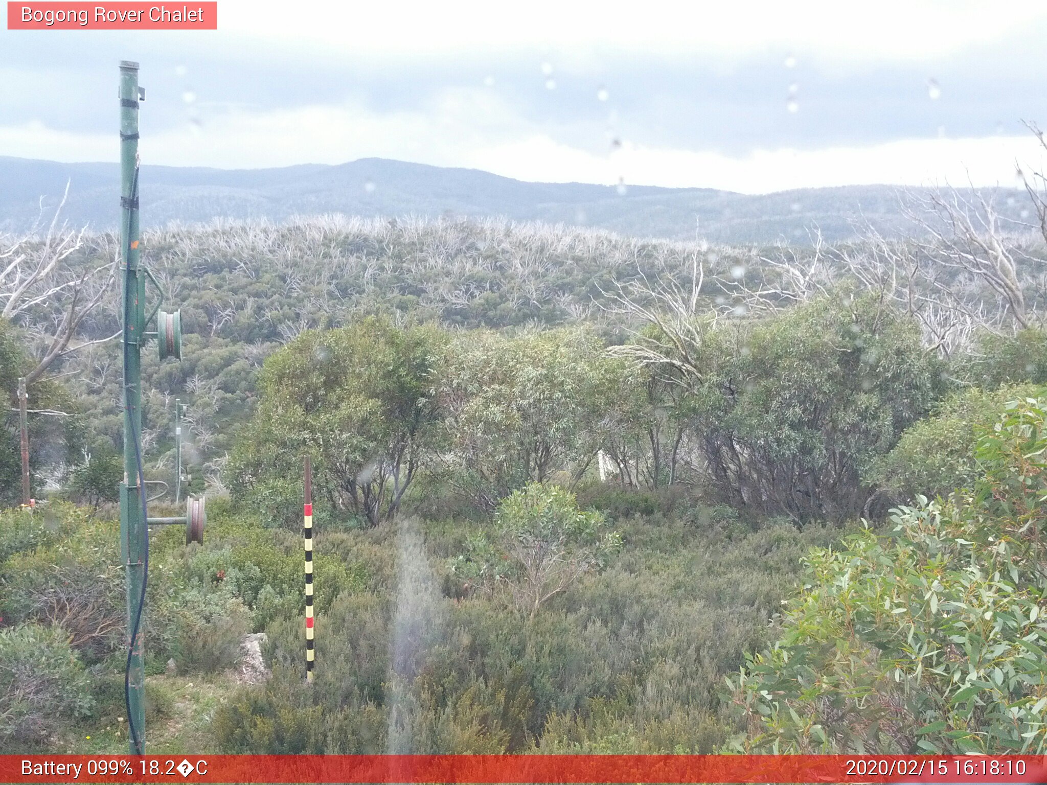 Bogong Web Cam 4:18pm Saturday 15th of February 2020