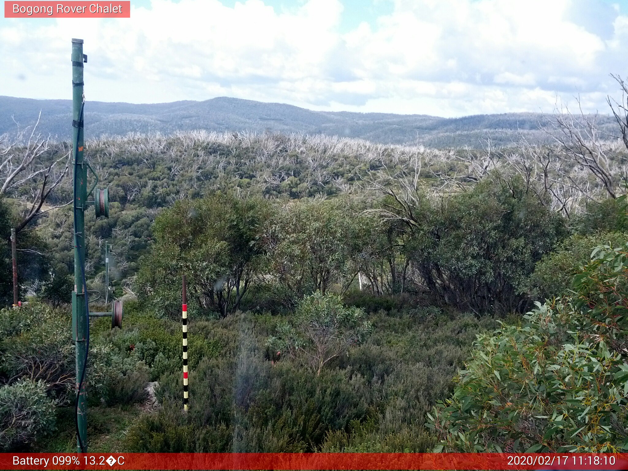 Bogong Web Cam 11:18am Monday 17th of February 2020