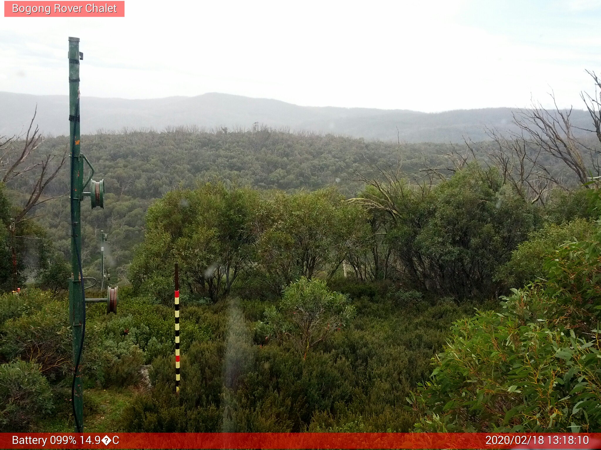 Bogong Web Cam 1:18pm Tuesday 18th of February 2020