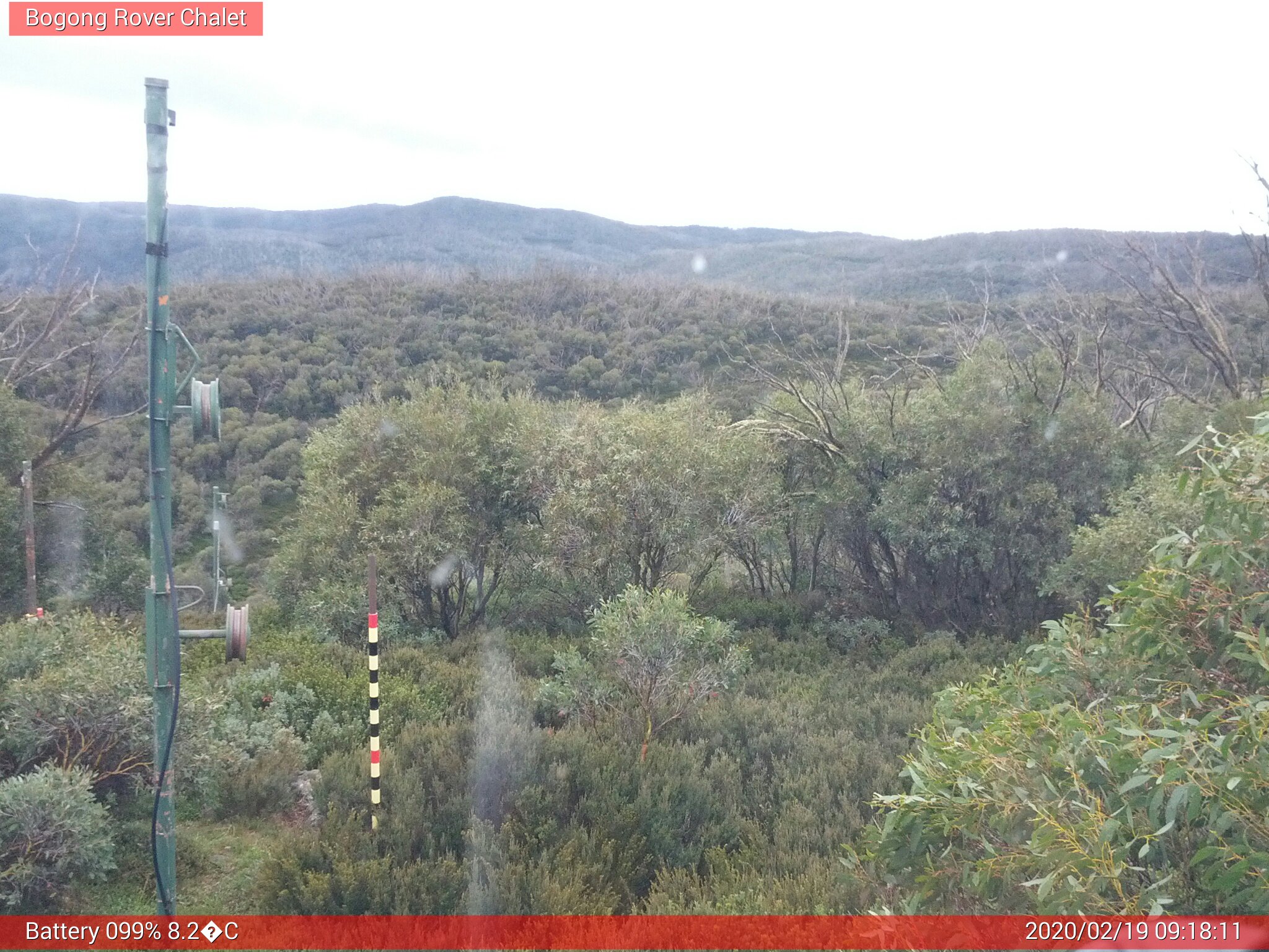 Bogong Web Cam 9:18am Wednesday 19th of February 2020