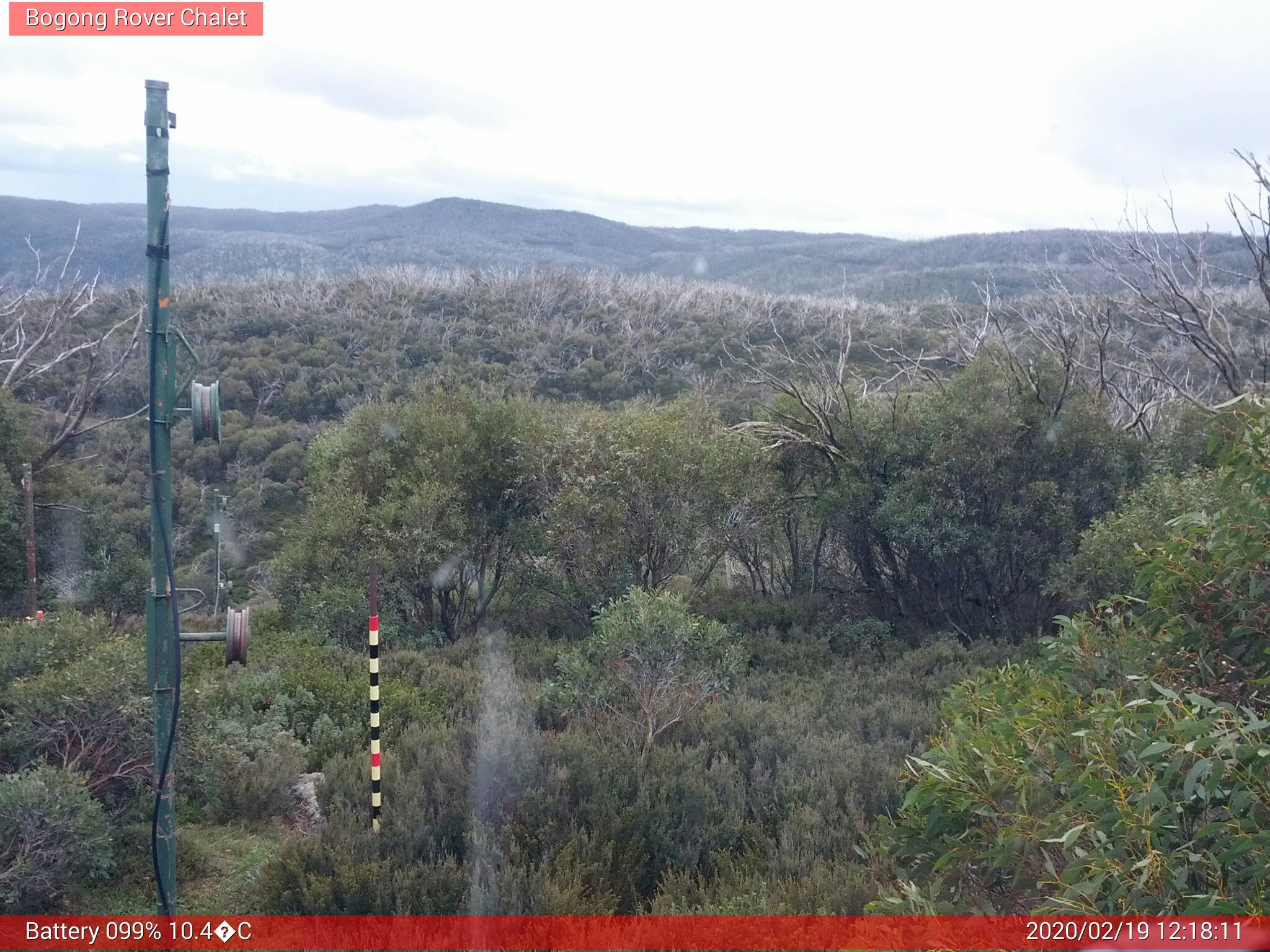 Bogong Web Cam 12:18pm Wednesday 19th of February 2020