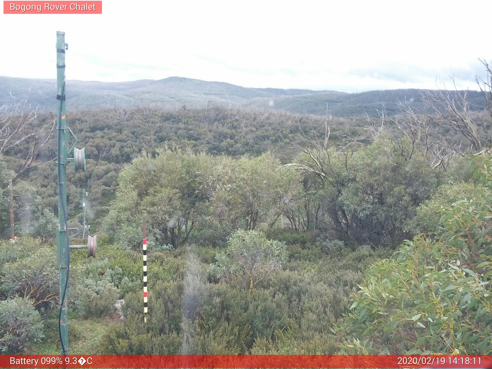 Bogong Web Cam 2:18pm Wednesday 19th of February 2020