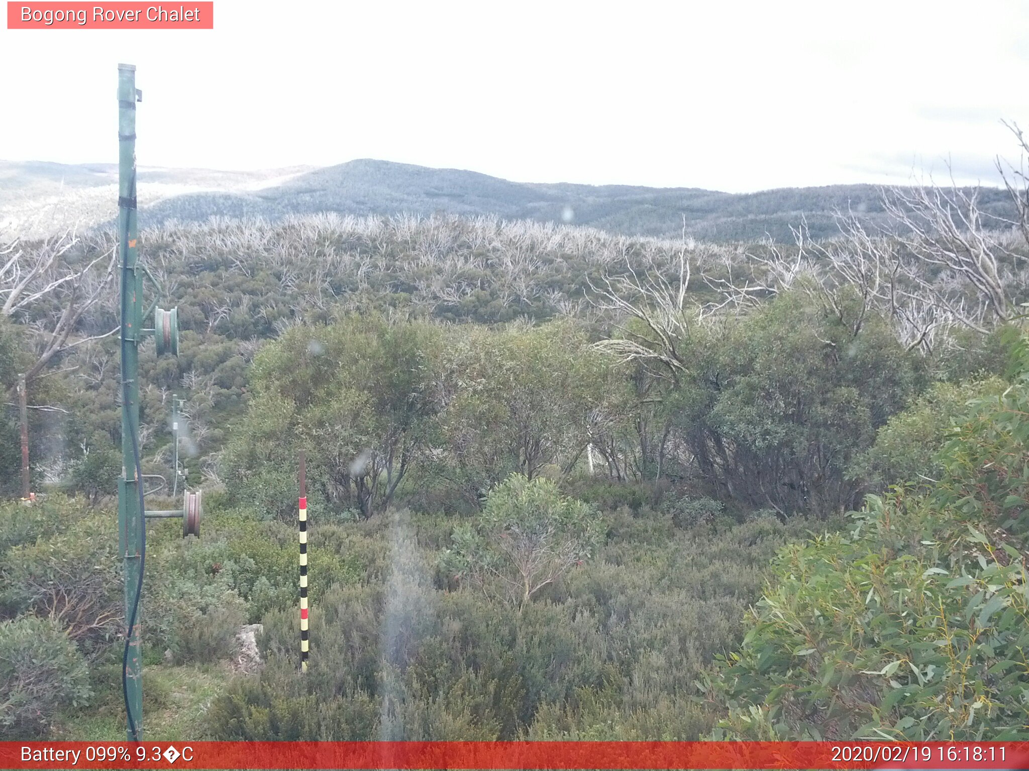 Bogong Web Cam 4:18pm Wednesday 19th of February 2020