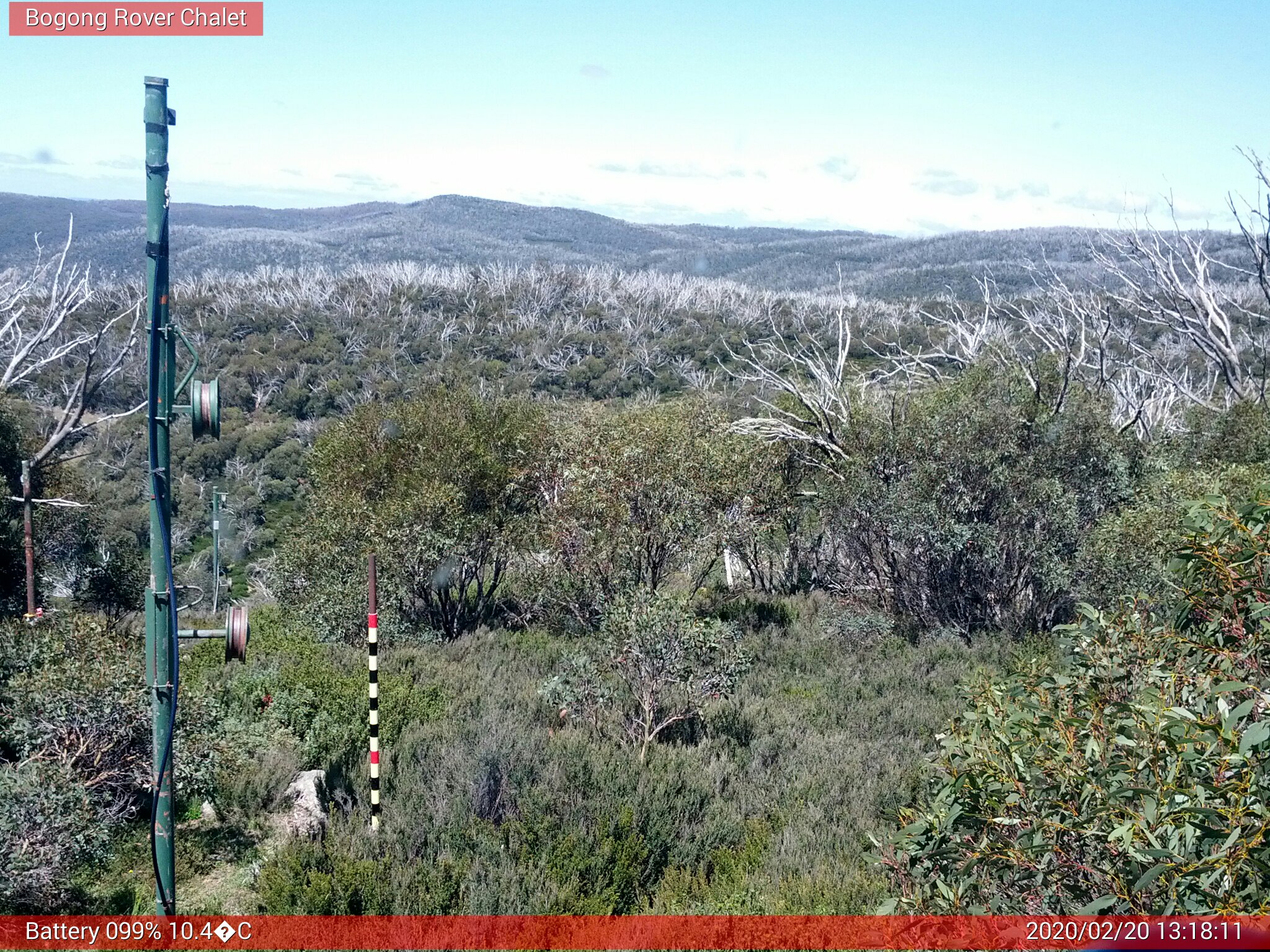 Bogong Web Cam 1:18pm Thursday 20th of February 2020