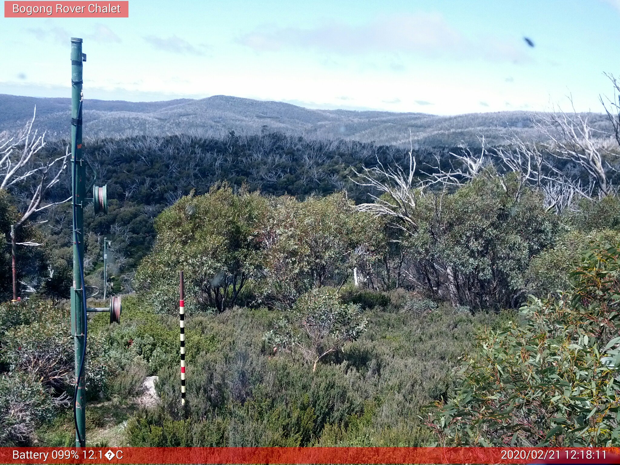 Bogong Web Cam 12:18pm Friday 21st of February 2020