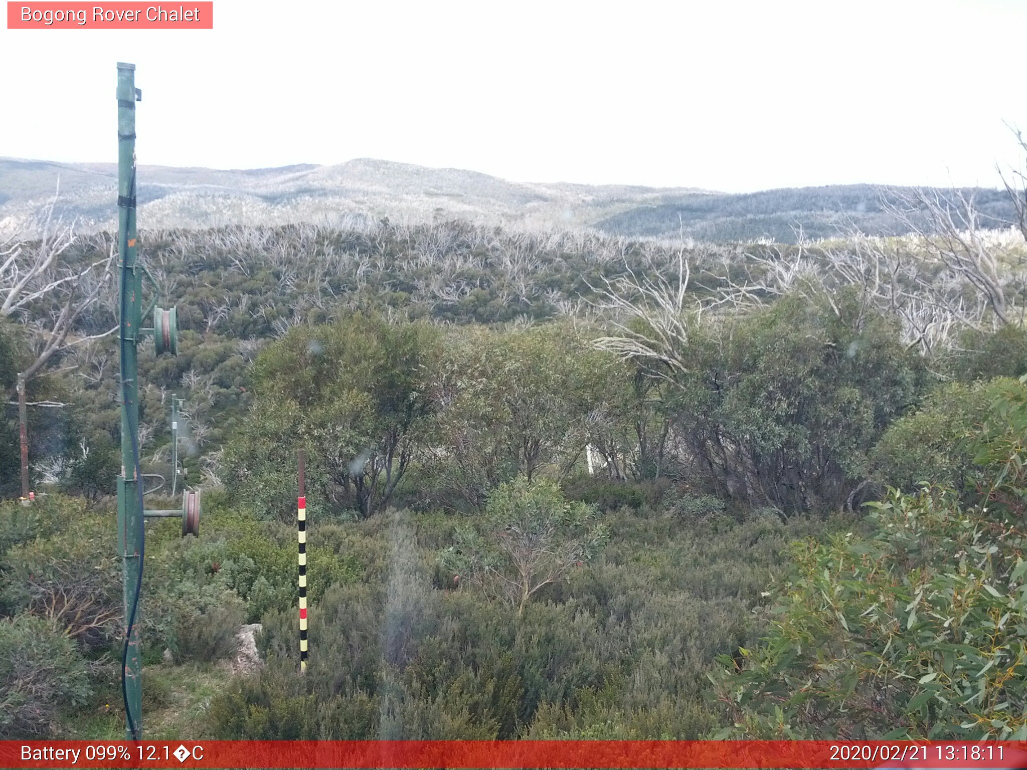 Bogong Web Cam 1:18pm Friday 21st of February 2020