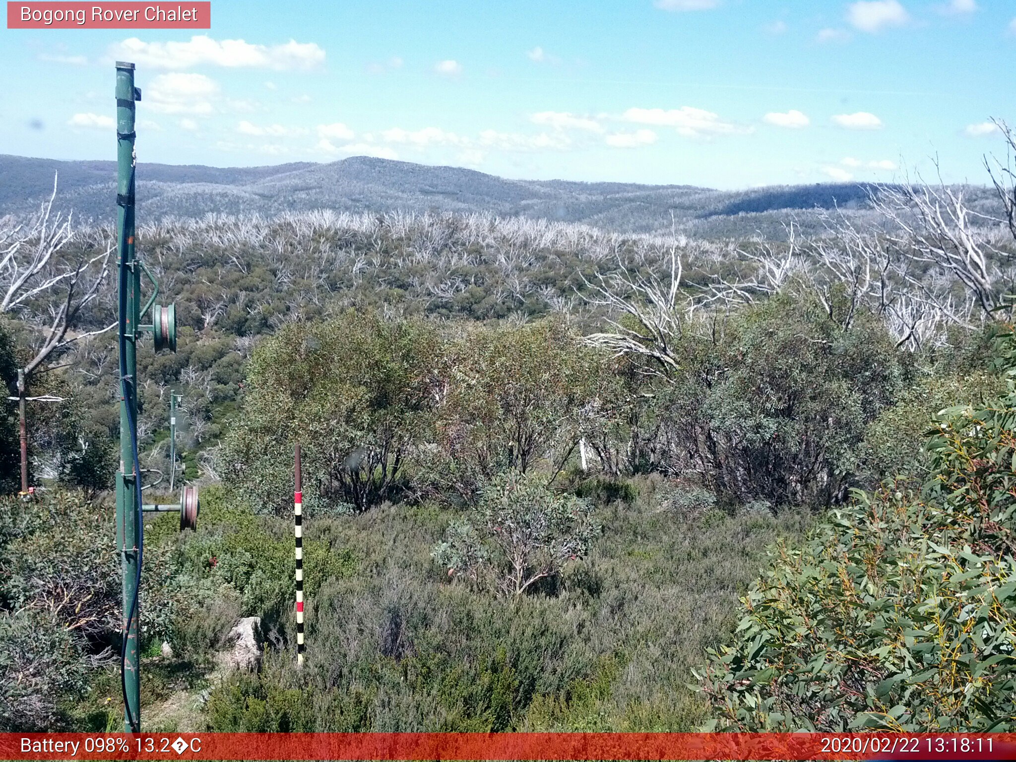 Bogong Web Cam 1:18pm Saturday 22nd of February 2020