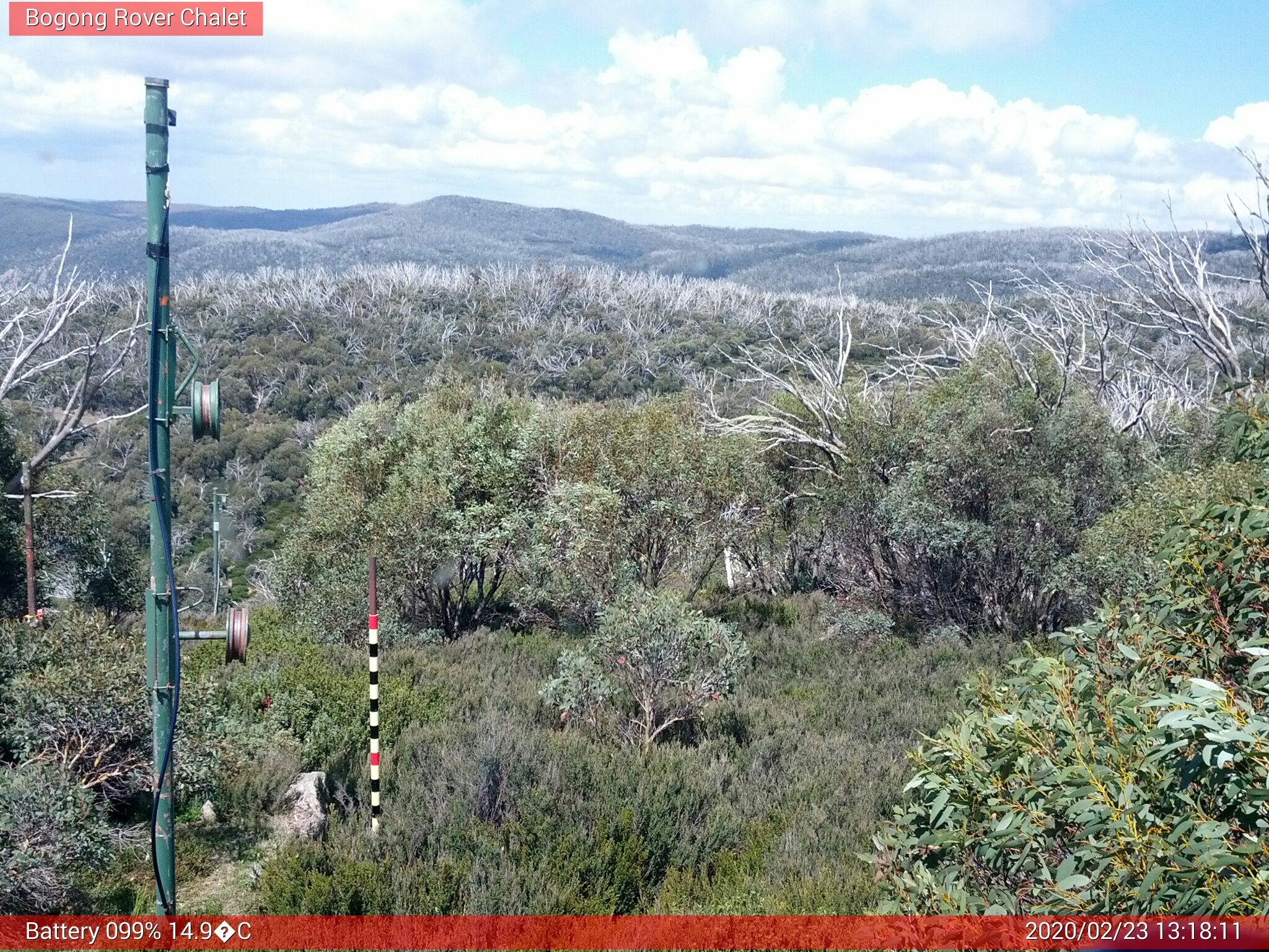 Bogong Web Cam 1:18pm Sunday 23rd of February 2020