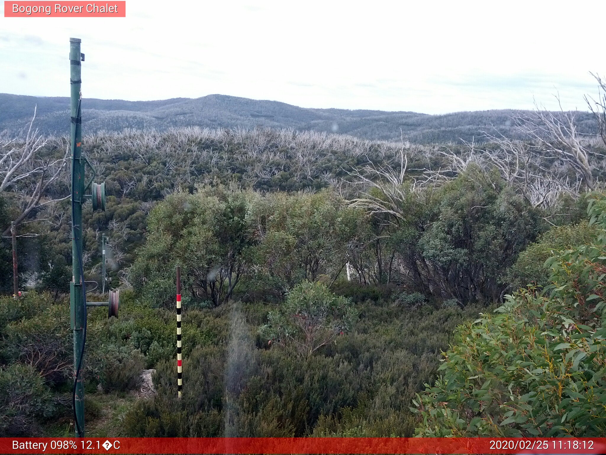 Bogong Web Cam 11:18am Tuesday 25th of February 2020